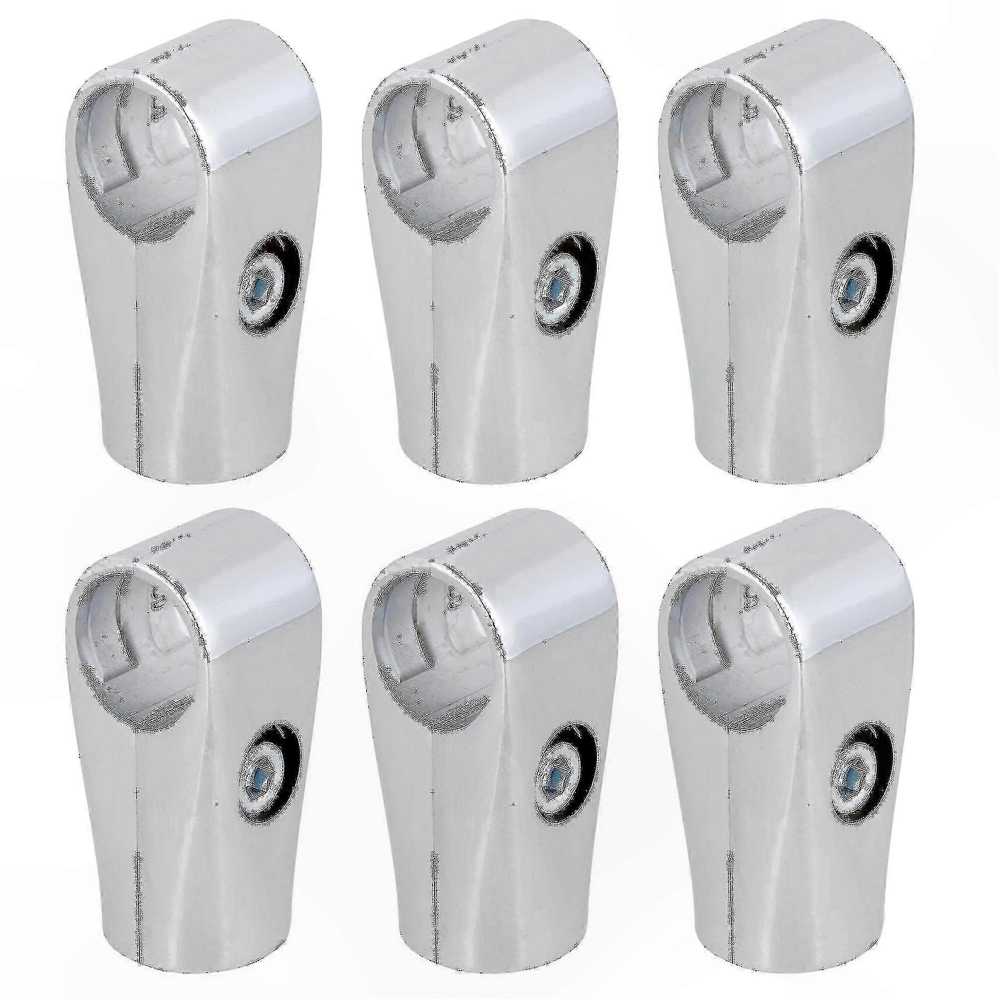 Doppelseitiges Rohrverschraubung, 6 Regalbefestigungsklammern, 25 Mm Innendurchmesser, Rohrverbindungszubehör.