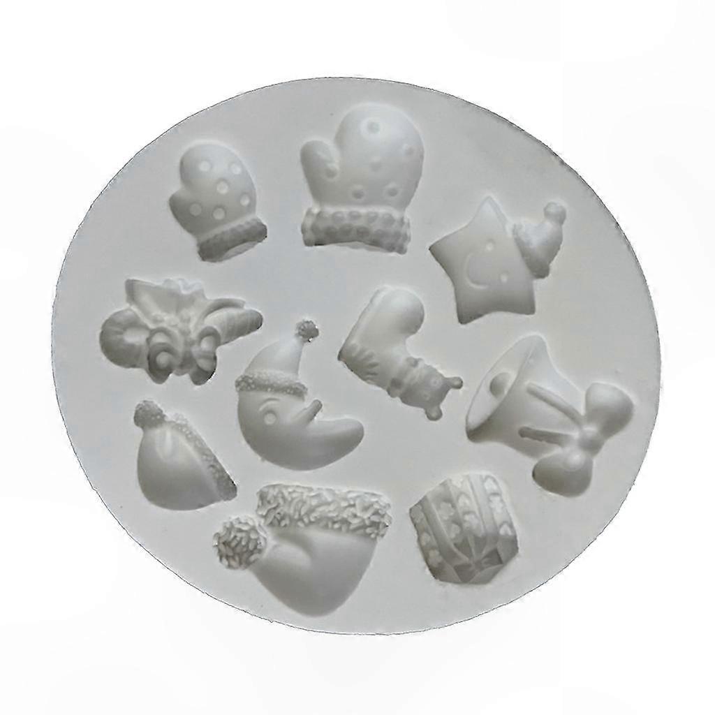 3d-silikonform In Form Einer Weihnachtsmondglocke Für Schokolade, Fondant Und Modelliermasse, Festliches Backwerkzeug