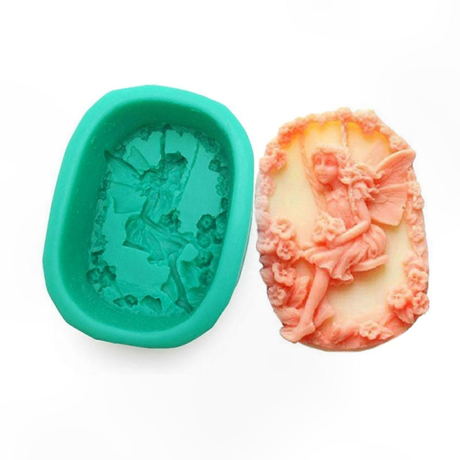 Silikon-gebäckform Im Feenmädchen-stil, Flexible Kuchenform Aus Kunstharz, Modellierwerkzeug Für Schokolade, Zuckerpaste Und Polymerclay, Diy-süßigkeitenkreationen.