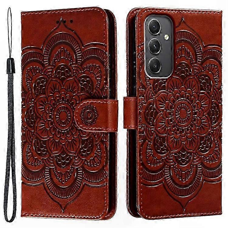 Pu-lederhülle Mit Mandala-muster Für Galaxy A26 5g, A16 5g Und A16 4g – Stilvolle Schutzhülle Mit Künstlerischem Design, Robuster Verarbeitung Und Einfachem Zugang Zu Den Anschlüssen, Erhältlich In Ve