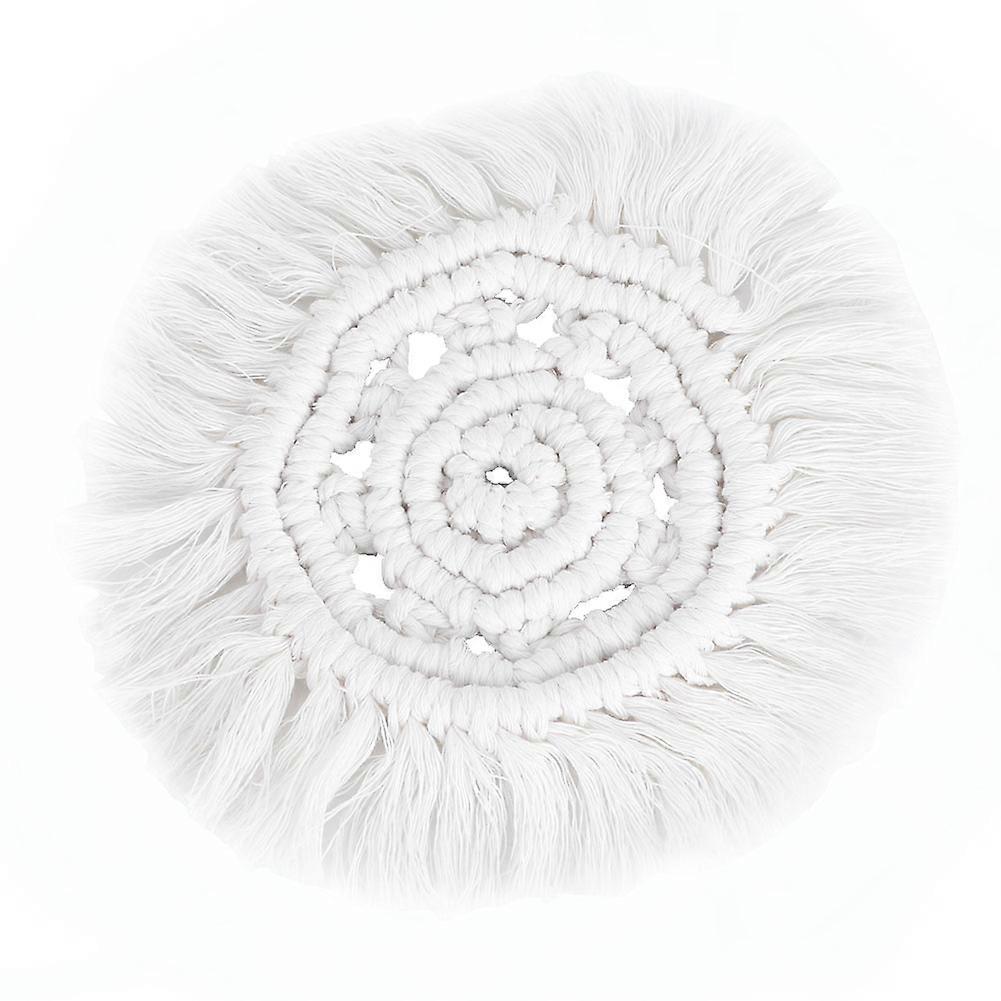 Handgestricktes Skandinavisches Platzset, Untersetzer Mit Fransen, Wärmeisolierende Oberflächenschutzmatte, Elegantes Küchenaccessoire