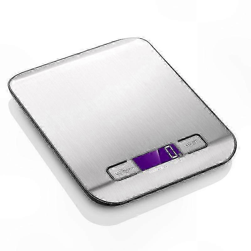Digitale Küchenwaage Aus Edelstahl, Präzise Zum Backen Und Kochen, Wiegt In Gramm Und Unzen, 5 Kg Tragkraft Mit 1 G Genauigkeit
