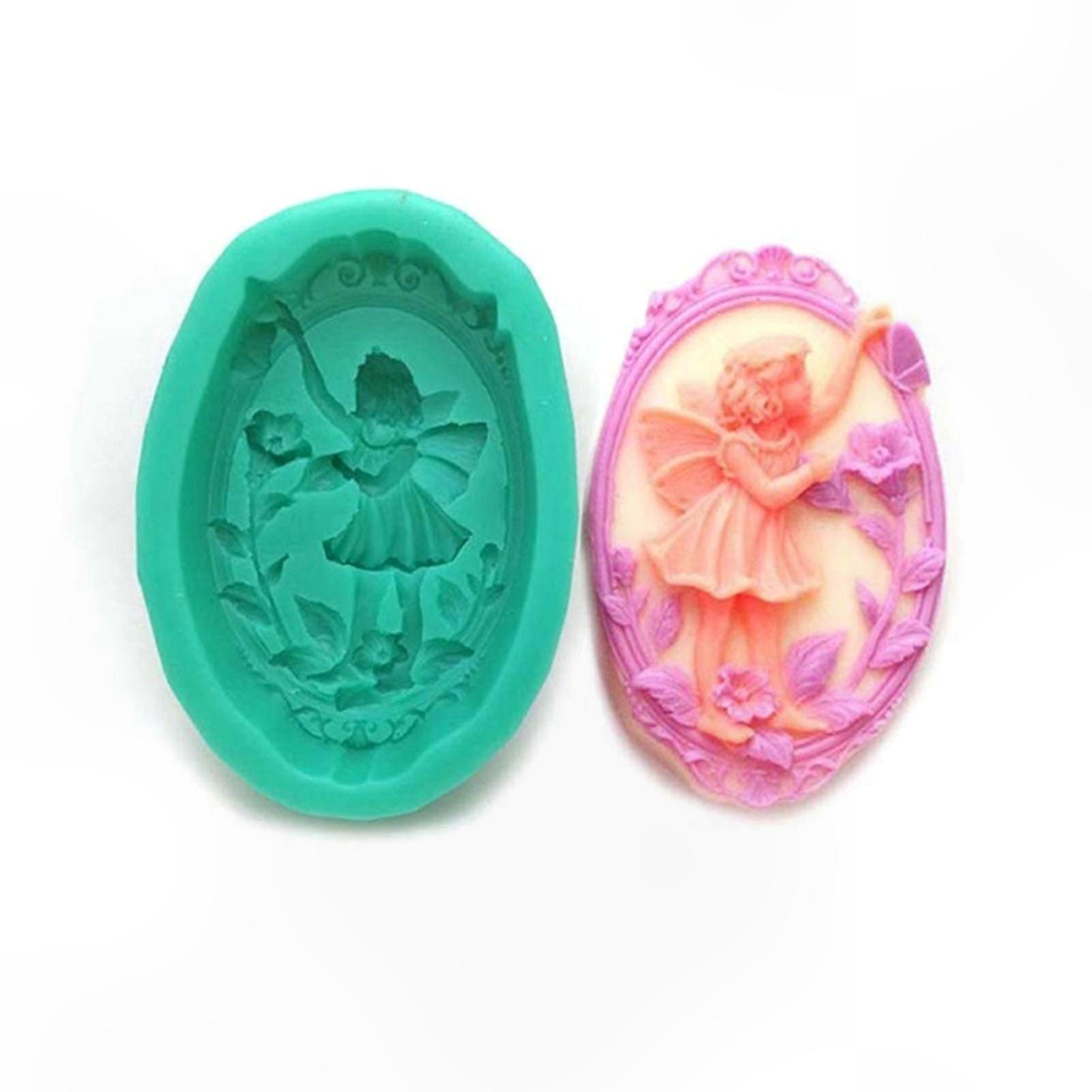 Silikonform Für Feenmädchen, Fondant-kuchenform, Modelliermasse, Diy-schokoladenwerkzeug, Harzform, Fantasy-stil, Kreative Gebäckform
