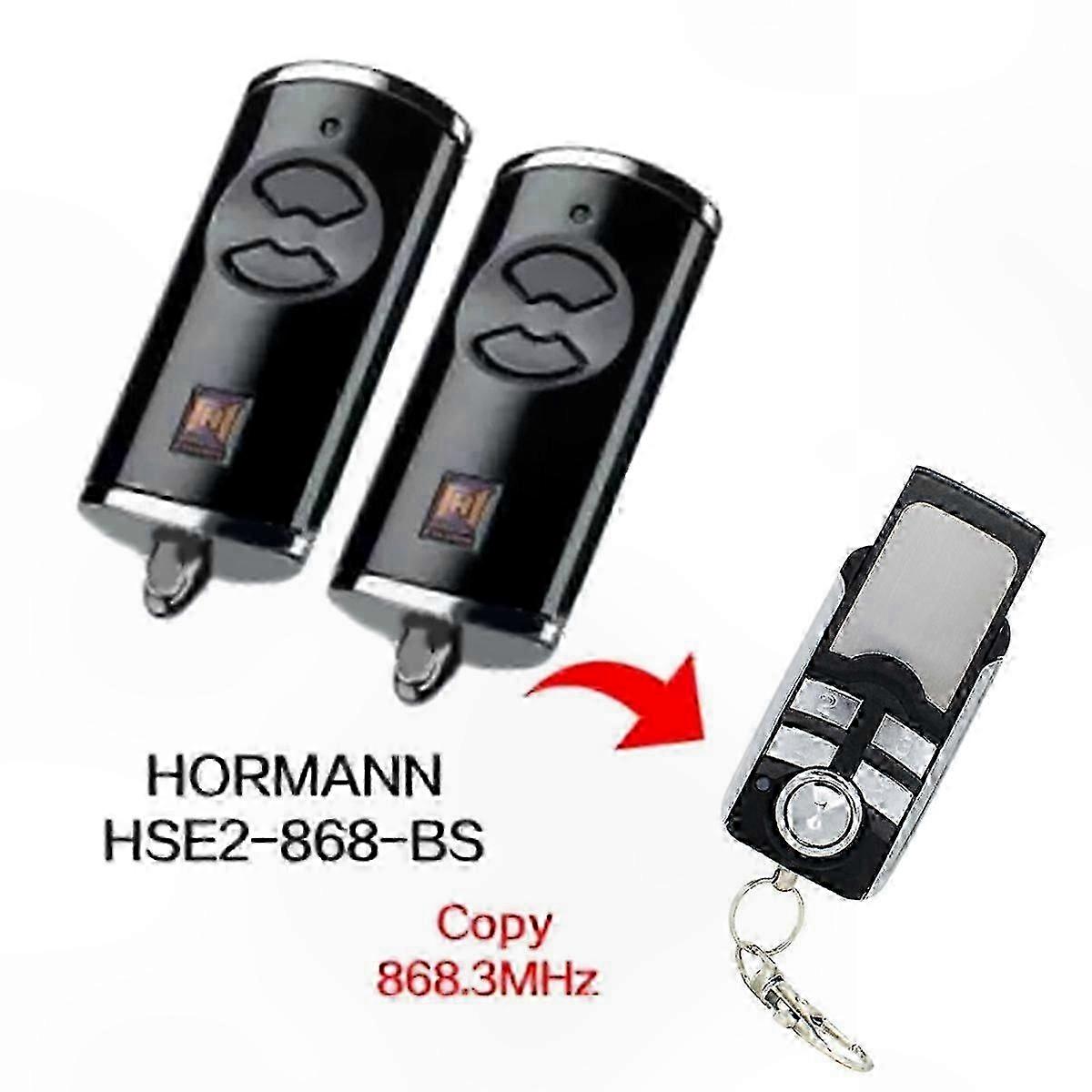 Set Mit 2 868mhz Torfernbedienungen, Kompatibel Mit Hormann Hse2-868-bs, Idealer Ersatz Für Garagentorsysteme, Hochfrequenz-funksender, Doppelpackung.