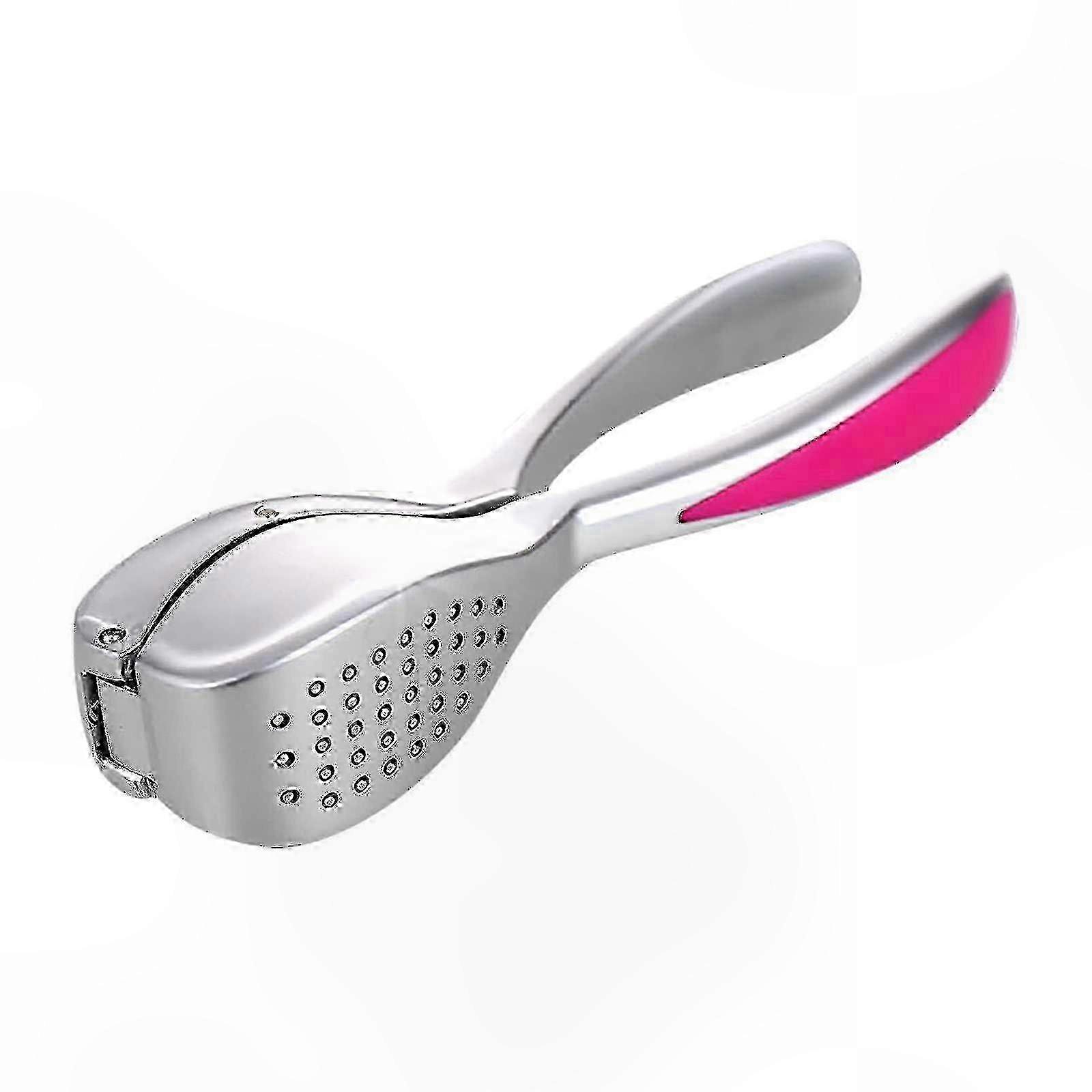 Manuelle Knoblauchpresse Mit Silikonschäler, 2-teiliges Küchenset, Multifunktionales Werkzeug Zum Einfachen Zerkleinern Und Schälen Von Knoblauch, Robustes Und Rutschfestes Utensil, Ideal Für Die Tägl