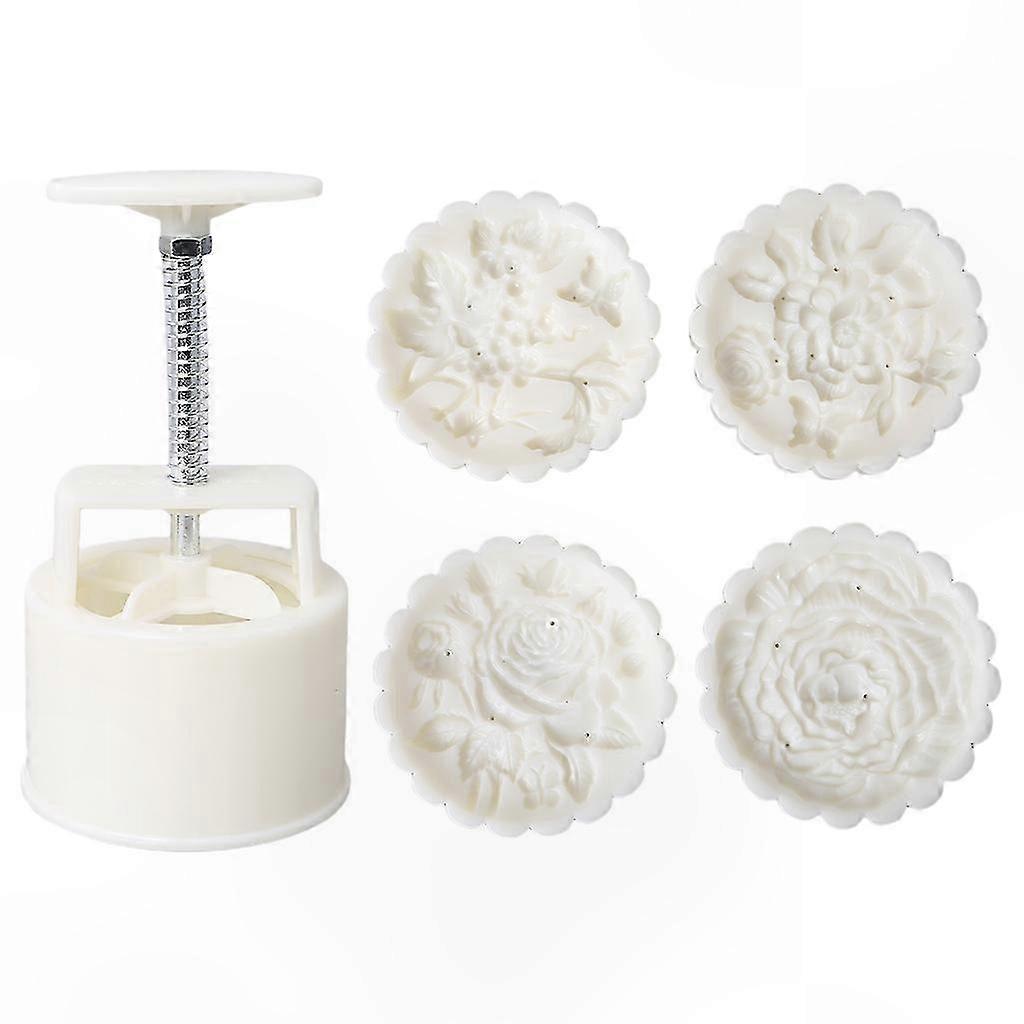 3d-mondkuchenform Aus Kunststoff In Rosenform, Ausstechformen, 150 G Oder 200 G, Backzubehör Zum Selbermachen, Mondfest