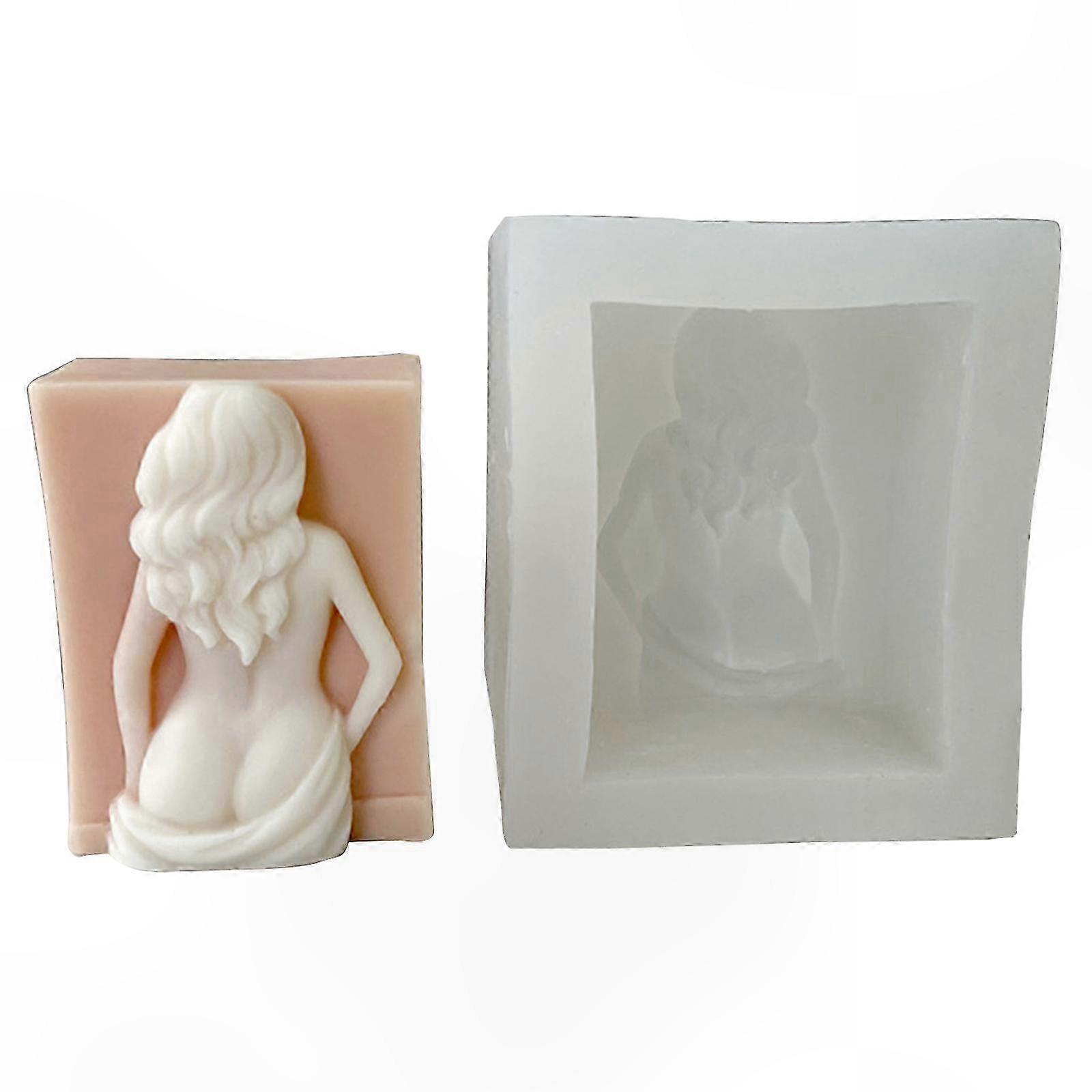 3d-meerjungfrauen-seifenform Aus Reißfestem Silikon, Wiederverwendbar Für Die Kerzenherstellung, Geschenk-accessoire Für Kreative Bastelprojekte