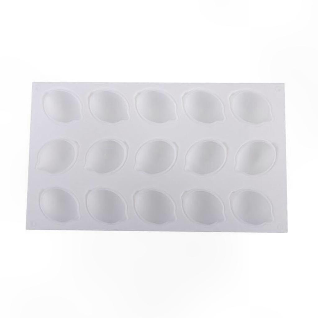 Silikon-muffinform, Antihaftbeschichtet, Zitronenförmig, 15 Mulden, Kuchen- Und Dessertform, Flexible Und Wiederverwendbare Backform.