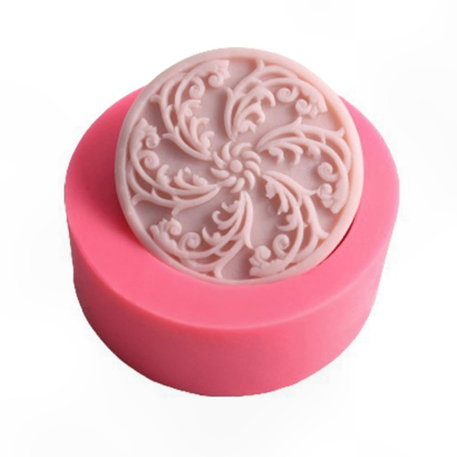 Runde Silikon-seifenform In Blumenform Zum Selbermachen, Bastelwerkzeug Für Seifenherstellung, Gebäckform Für Pralinen, Käsekuchen, Cupcakes Und Zuckerpaste