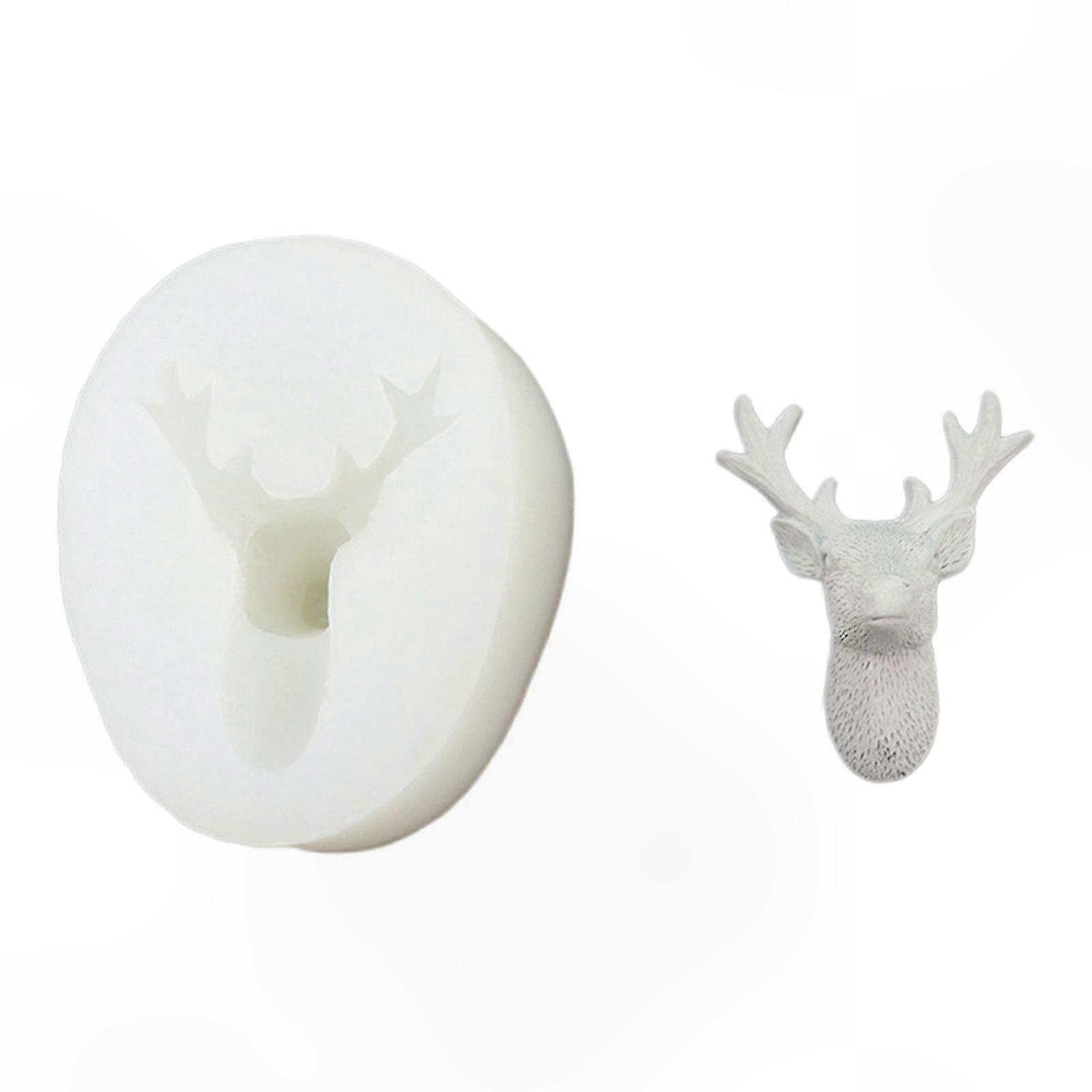3d-silikonform Mit Sikahirschmotiv Für Schokolade, Bonbons, Fondant, Seife, Tortendekoration, Diy-gebäck, Mousse, Gelee, Cupcake-dekoration Und Backzubehör