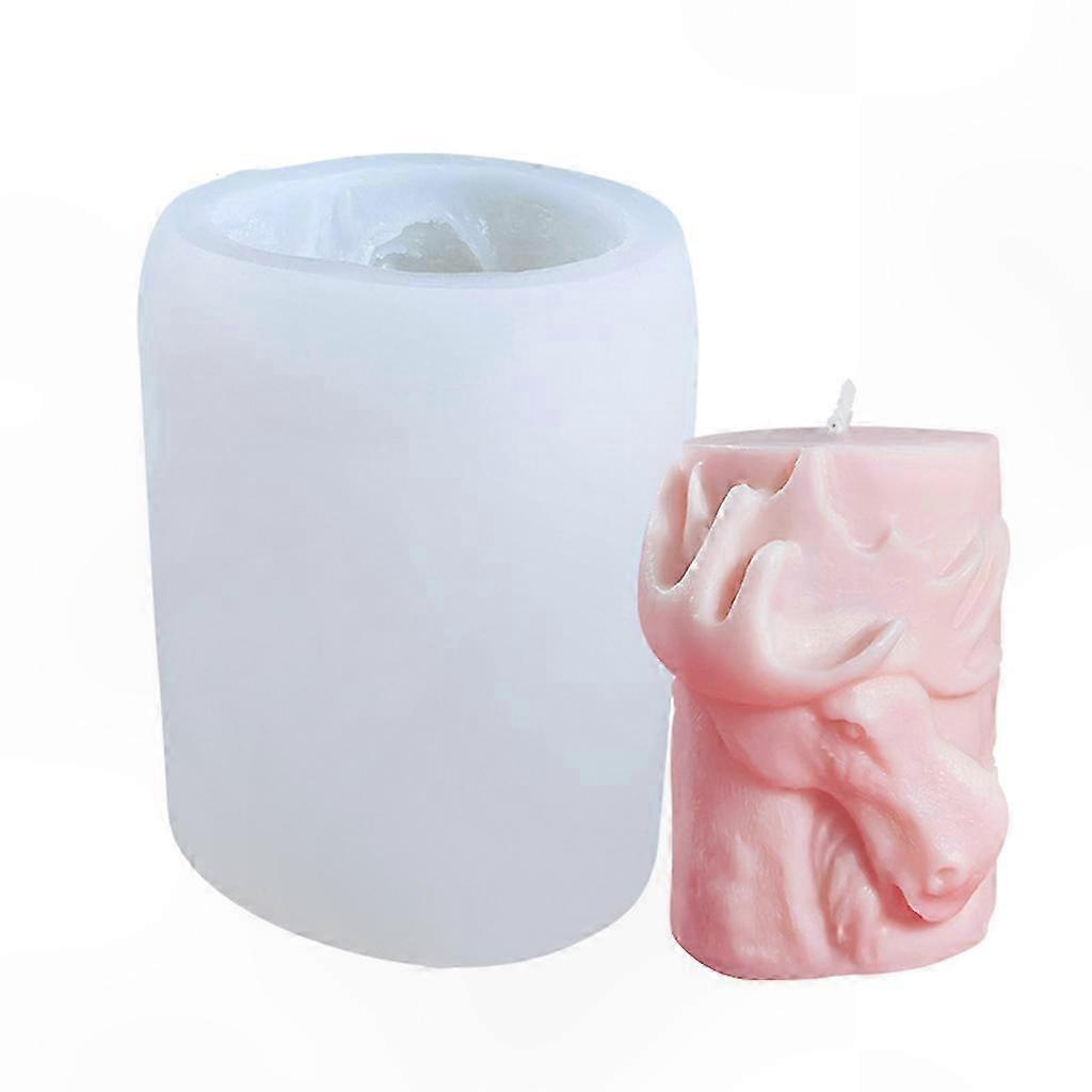 3d-silikonform Für Seife Mit Bären- Und Elchmotiven, Geeignet Für Kerzen, Fondant, Kuchen Und Schokolade – Kreative Modellierform
