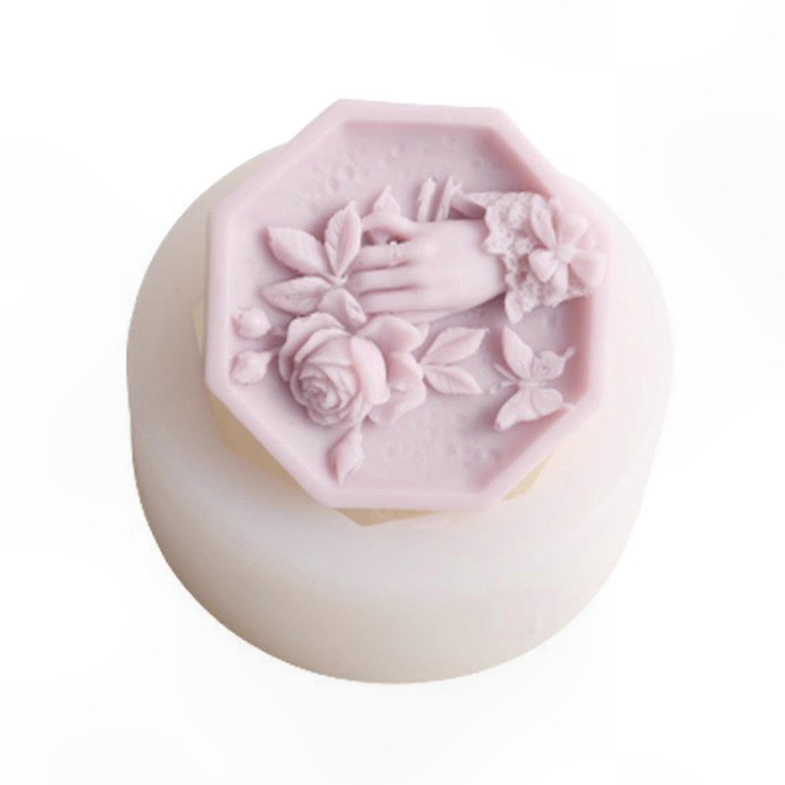Runde Silikon-seifenform In Blumenform, Diy-set Zur Herstellung Von Handgemachter Seife, Schokoladengebäck, Käsekuchen, Cupcakes Und Zuckerpaste.
