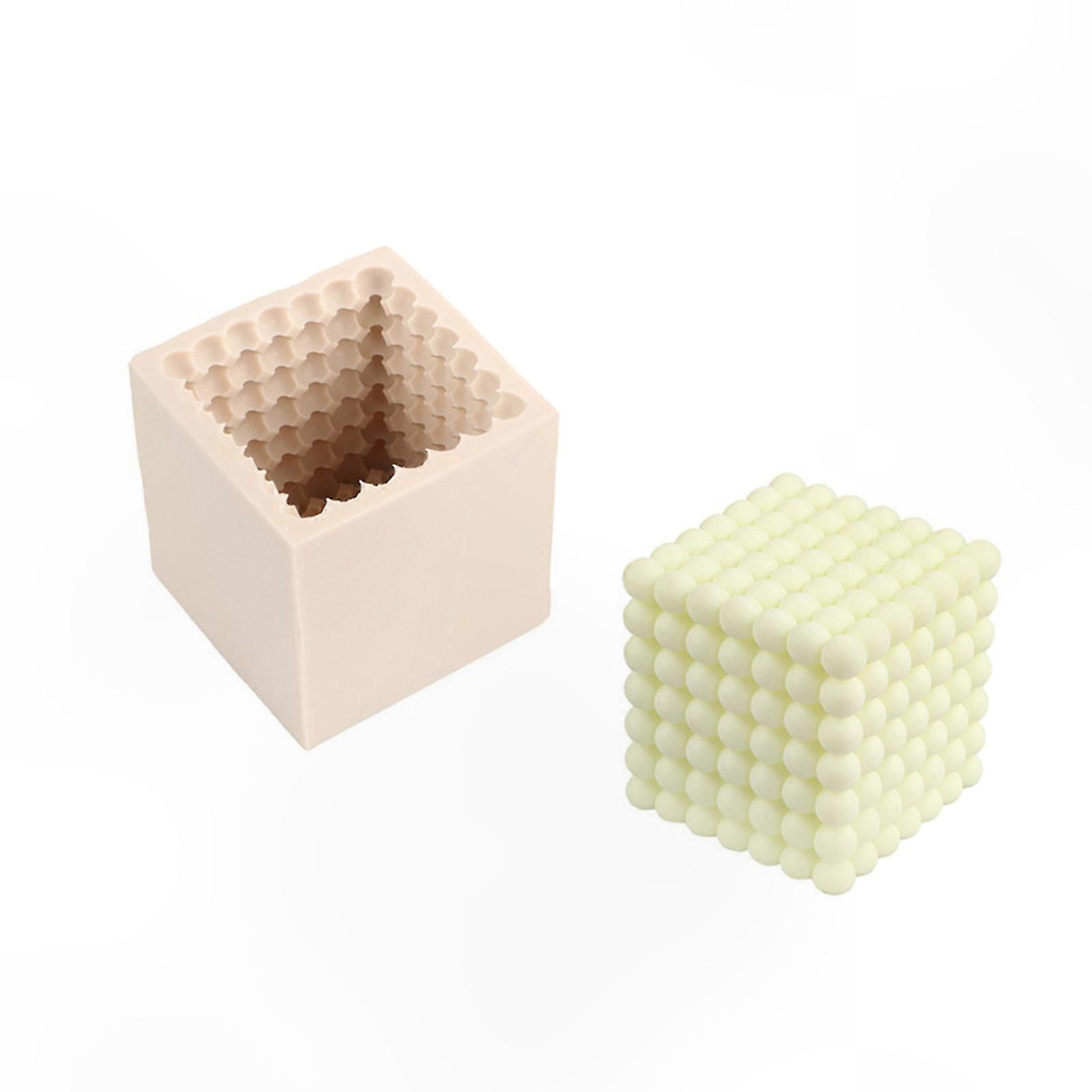 3d Geometrische Würfel-silikonform Für Handgefertigte Kerzen, Handgemachte Seifenherstellung, Süßes Gebäck, Schokolade Und Harz, Moderne Kubische Form, Einzelset.