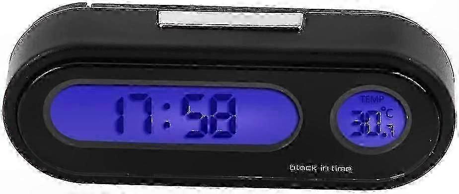 Digitales Autothermometer Mit Uhr Und Voltmeter, Mini-lcd-display