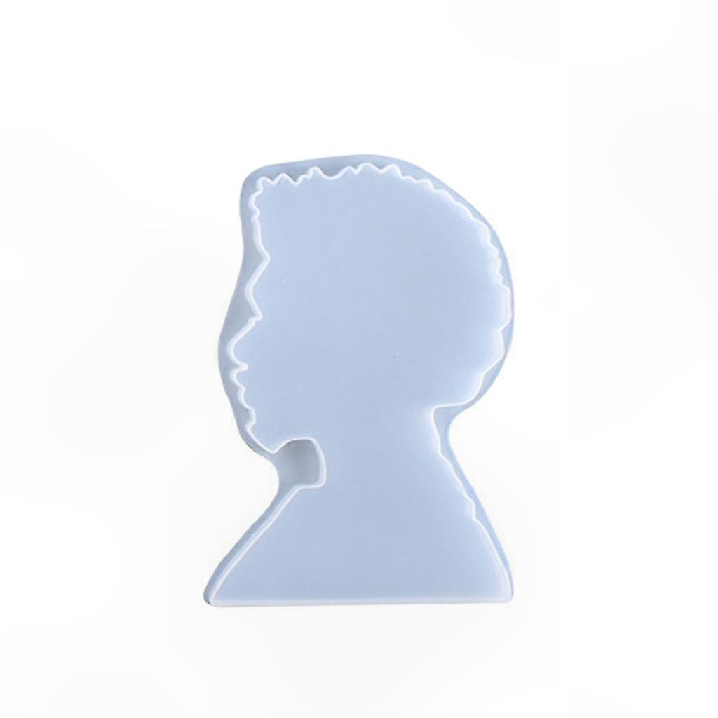 Silikonform Für Ein Tablett Mit Afro-stirnband Für Damen Und Herren, Epoxidharzform Für Servierbretter, Diy-gießwerkzeug, Basteldekoration Und Ornamente, Kreatives Formen