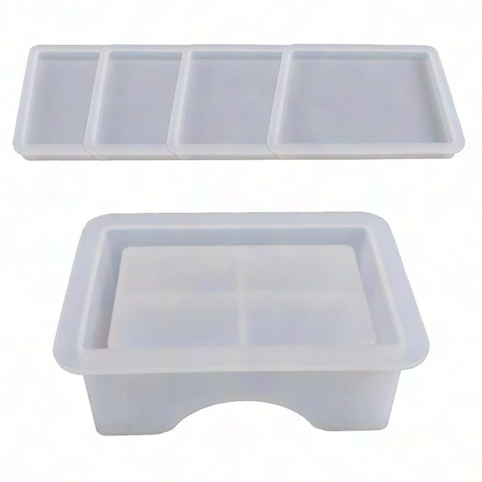 Silikonform Für Epoxidharz, 2er-set Runde Und Quadratische Wabenuntersetzer, Diy-bastelwerkzeug, Untersetzerform, Wabenform, Personalisierte Gestaltung