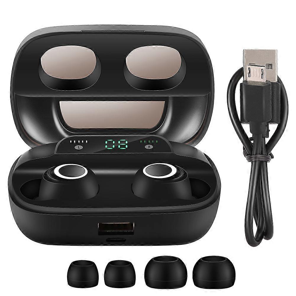Kabellose Bluetooth 5.0-kopfhörer Mit Led-anzeige, Tws-ohrhörer Mit Digitalanzeige Und Integriertem Mikrofon, Stereo-ohrhörer