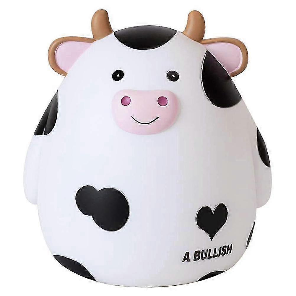 Niedliches Kuh-sparschwein Für Kinder, Unzerbrechliche Spardose Mit Cartoon-motiv, Geschenk Für Mädchen Und Jungen, Sparschwein