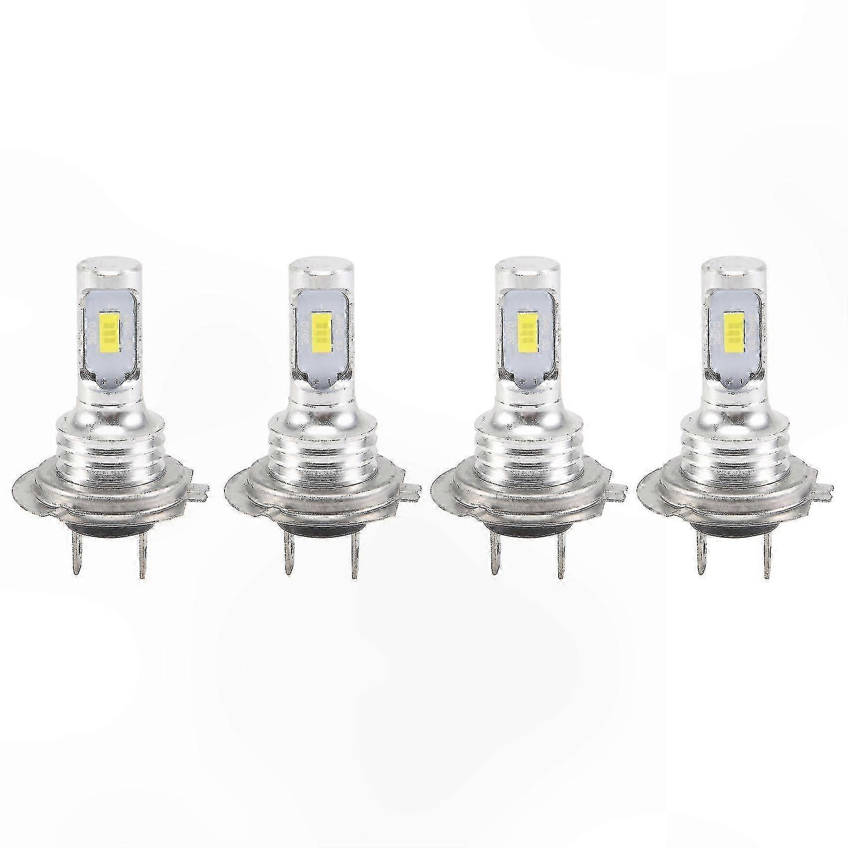 4er-pack H7 Led-lampen, 6000 K Superhelles Weiß, 240 W, 52000 Lm, Abblend- Und Fernlichtkombination