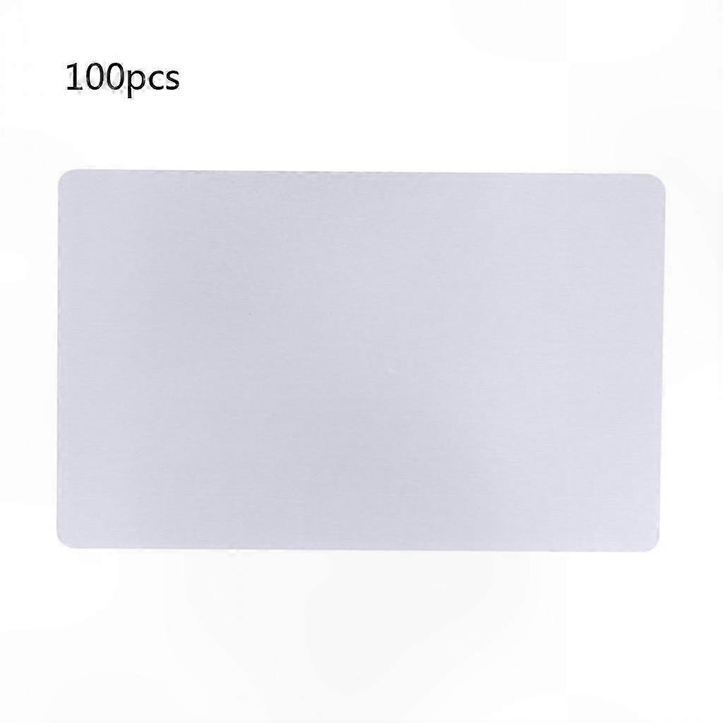 Blanko-visitenkarten Aus Mehrfarbigem Aluminium, Gravurplatten Für Unternehmen, Professionelle Beschriftungsetiketten, 100er-packung Fürs Büro