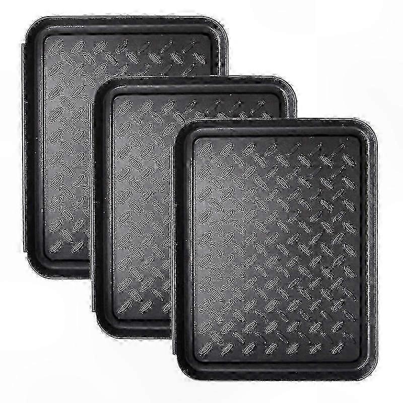 Set Mit 3 Robusten Schmutzfangmatten Für Schuhe, 34,8 X 27,4 Cm, Dicker Bodenschutz Gegen Schmutz Und Feuchtigkeit, Ideal Für Eingangsbereiche Und Garagen