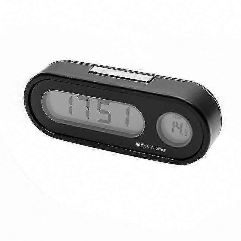 Autouhr Mit Digitalthermometer – Digitale Fahrzeuguhr, Lcd-anzeige, Präzise Und Kompakt