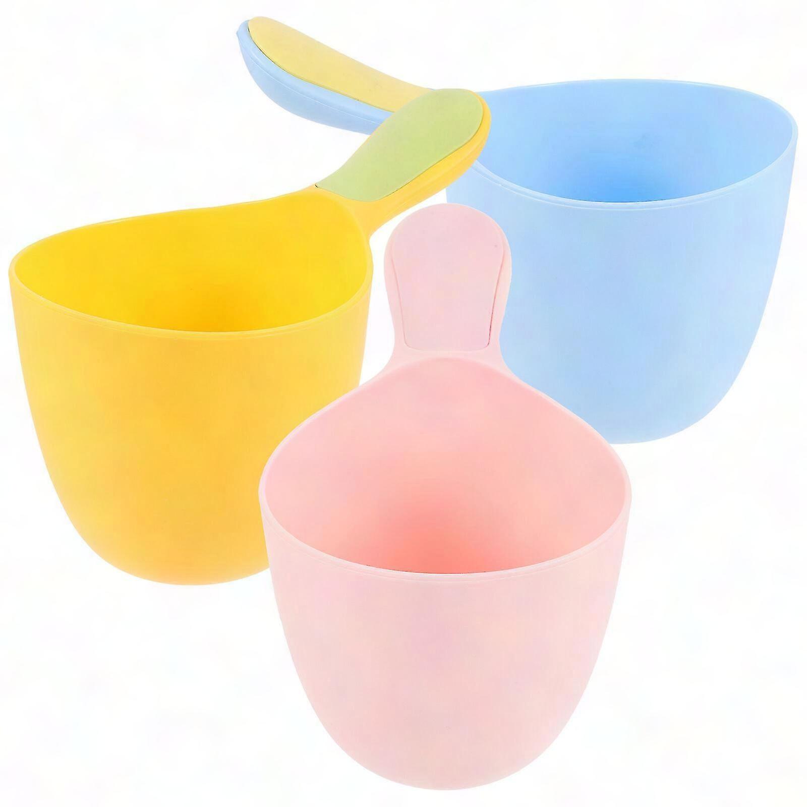 Set Aus 3 Babybadelöffeln, Mehrzweck-ausgießbecher, Praktisches Toilettenzubehör Für Bad Und Haushalt.