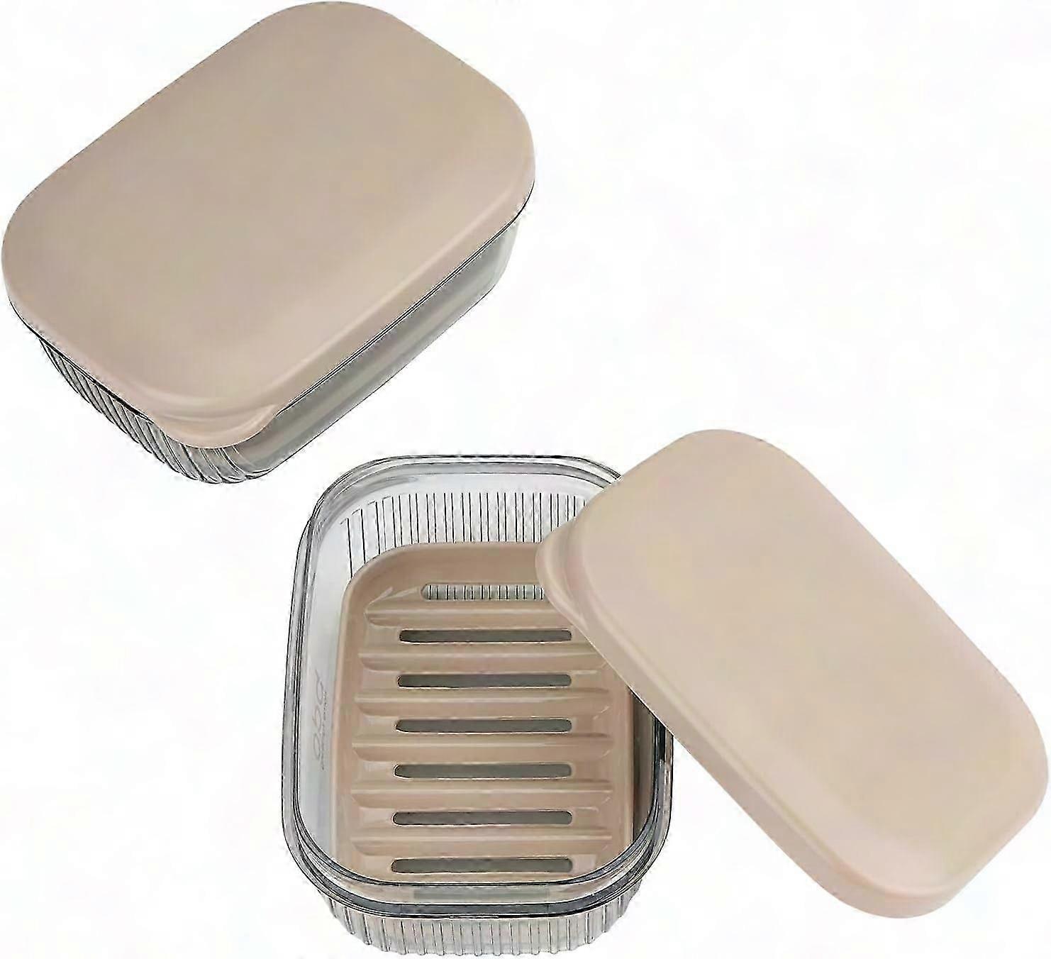 Zweiteilige, Wasserdichte Seifenbox Mit Deckel, Tragbare Aufbewahrungsbox Für Feste Seife, Ideal Für Dusche, Badezimmer Und Reisen