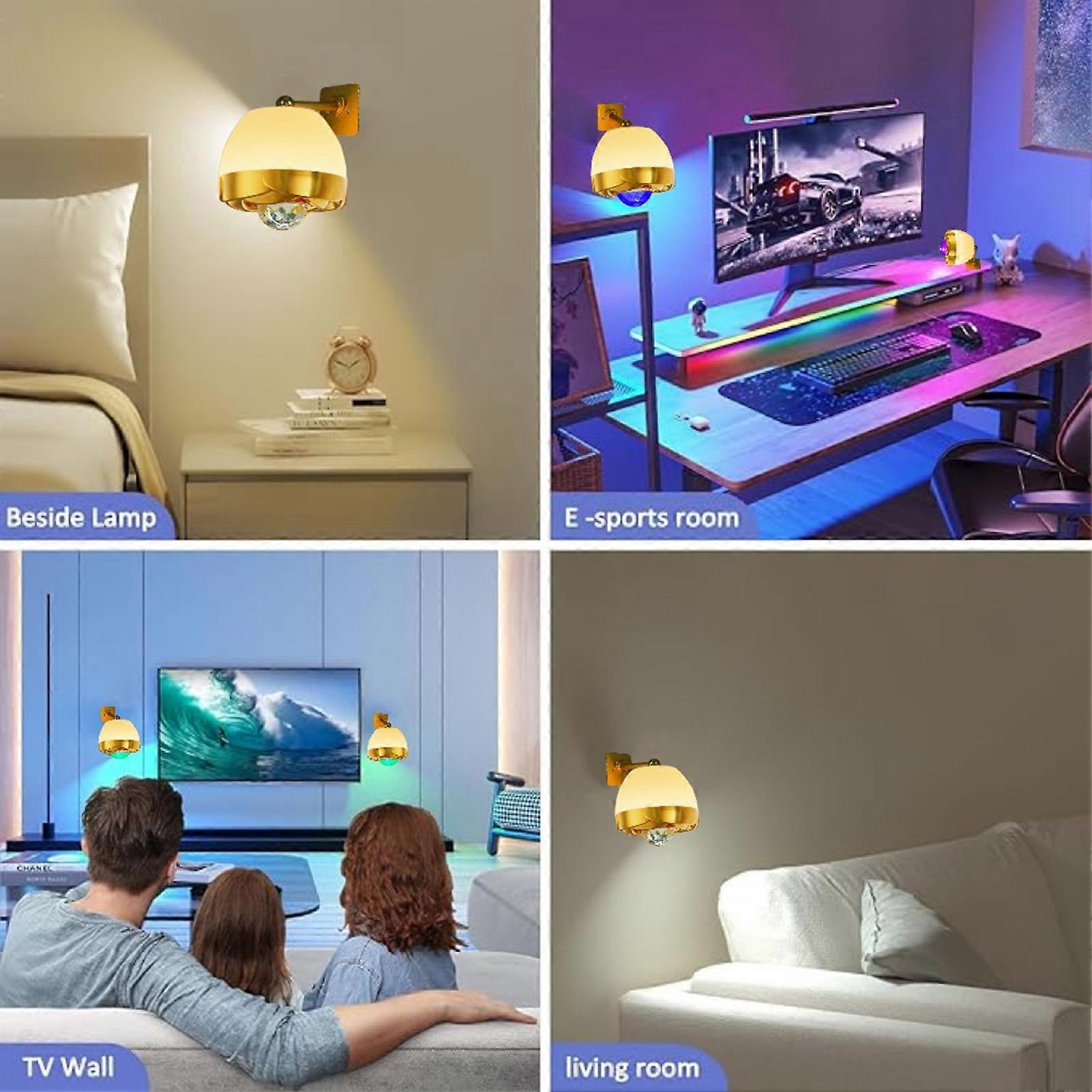 Wiederaufladbare Led-wandleuchte (2600 Mah), Fernbedienung Und Touch-bedienung, 360°-drehung, Dimmbar, Kabellos, Für Schlafzimmer, Leseecke, Nachttisch, Arbeitszimmer