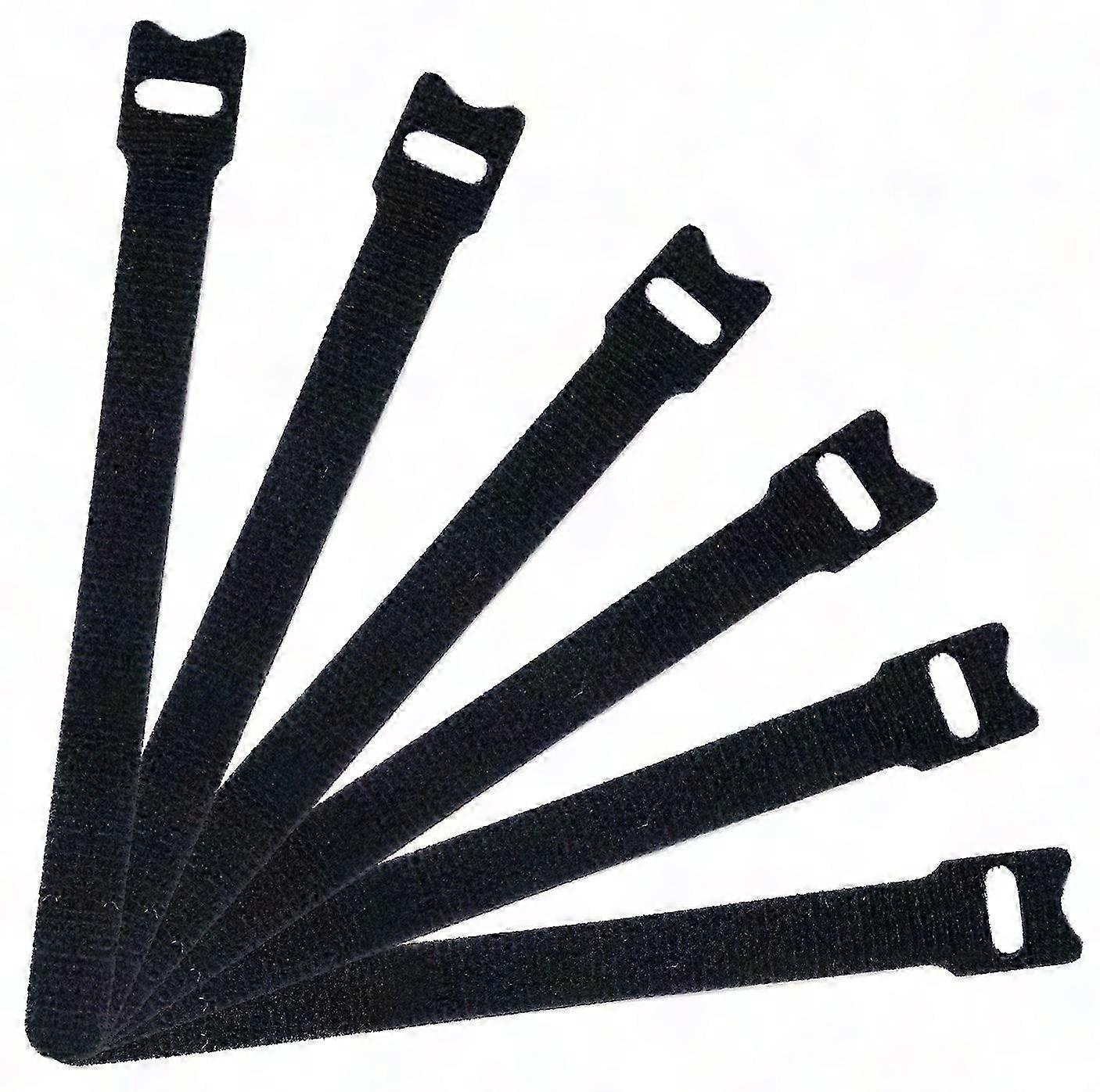 50 Wiederverwendbare Kabelbinder, 15 Cm, Mit Klettverschluss Und Mikrofasertuch