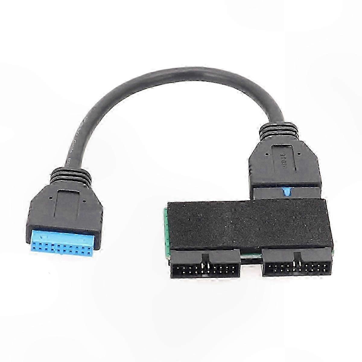 19-poliges Usb 3.0-modular-hub-kabel Zur Datenverlängerung Für Motherboards, Interne Anschlussverlängerung, Kompatibel Mit Pc-gehäusen, Flexible Länge, Hohe Geschwindigkeit