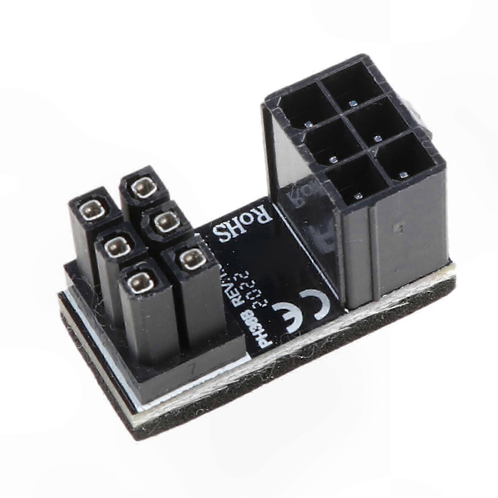 Tx 6-pin-stecker (90° Abgewinkelt) Auf 6-pin-buchse (buchse) – Stromadapter Für Pc-grafikkarten, Diy-installationskabel, Rechtwinklig, Flexibel