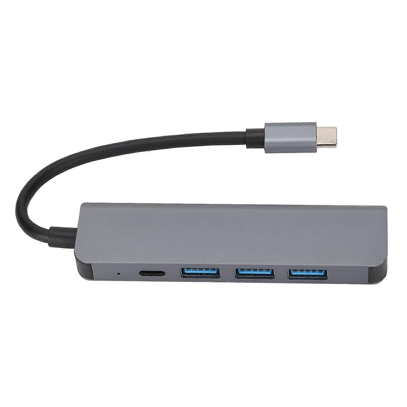 5-in-1 Usb-c-ethernet-hub, Ultra Hd 5 Gbit/s, Pd-schnellladefunktion, Netzwerkadapter Für Laptop, Desktop-pc Und Reisen