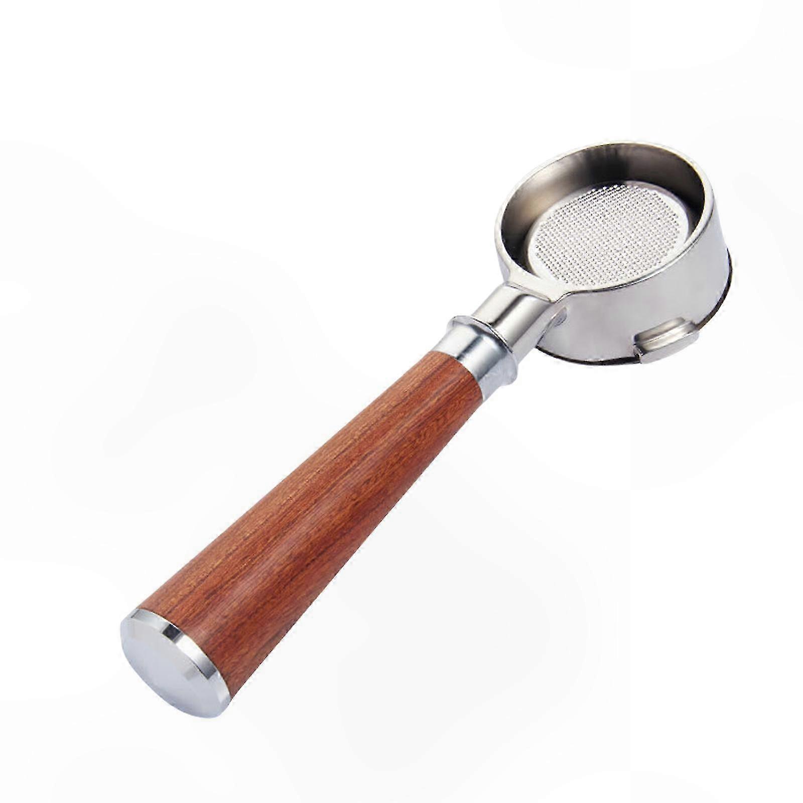 Bodenloser 54-mm-siebträger Für Espressomaschinen, Oberfläche Aus Gebürstetem Edelstahl, Geeignet Für Den Privaten Und Professionellen Gebrauch, Mit Einem Robusten Multifunktionsgriff
