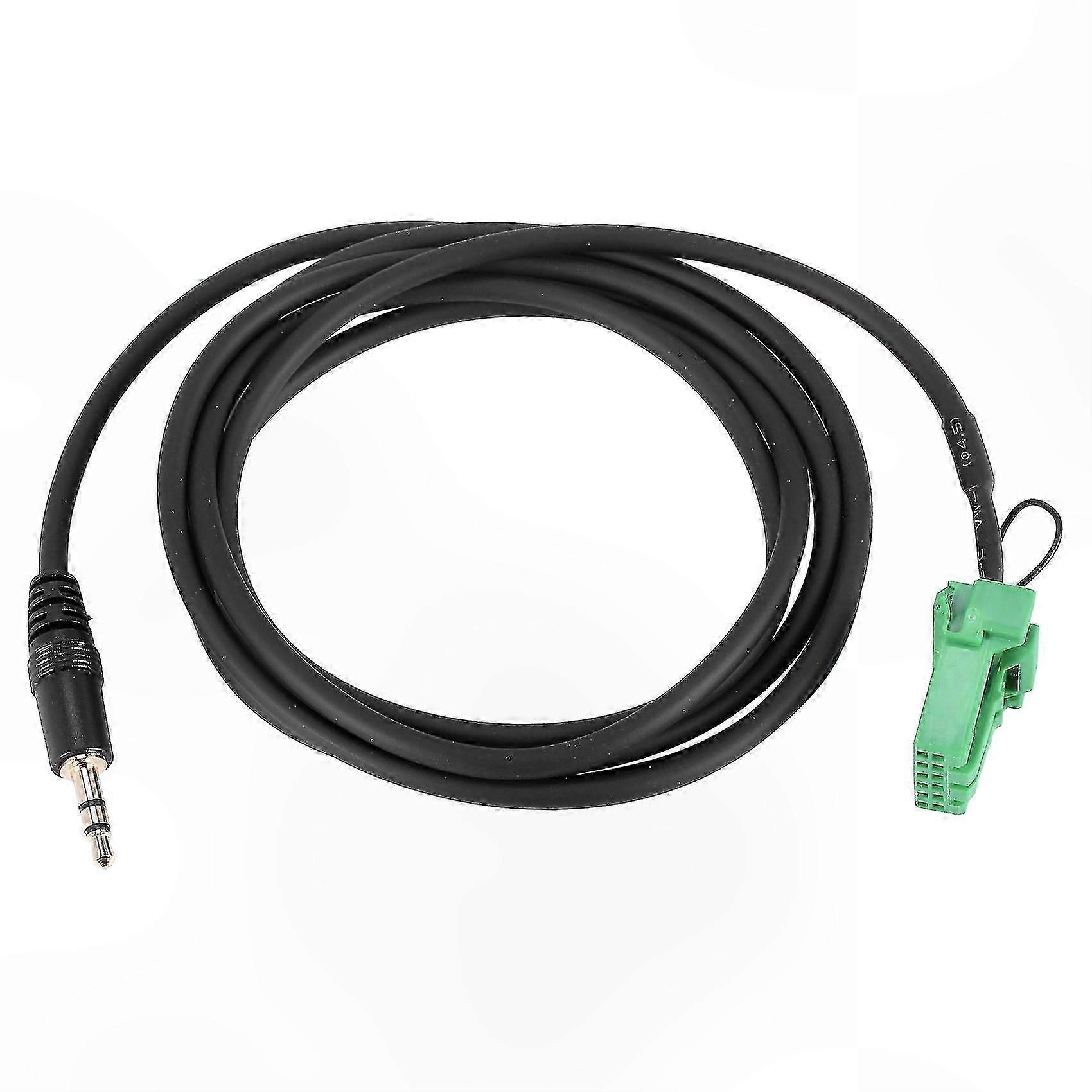 3,5-mm-stereokabel Mit 6-poligem Grünem Stecker Für Aux-mp3-eingang, Universelles Kabel, Kompatibel Mit Fahrzeugen Der Baujahre 2002-2006.