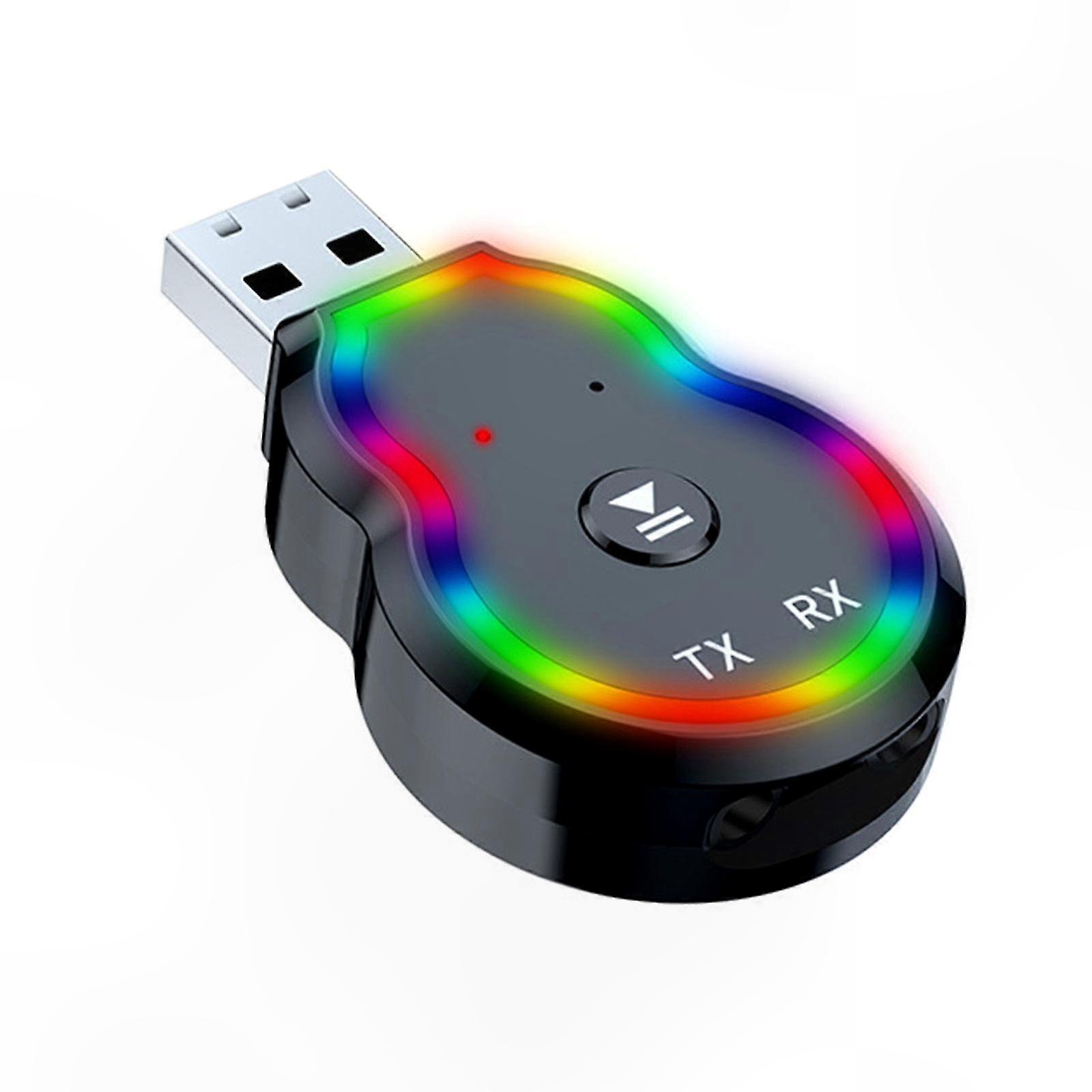 Bluetooth 5.3 2-in-1 Adapter Sender Empfänger Verschlüsselter Drahtloser Usb-dongle Für Autoradio, Mp3-player, Pc