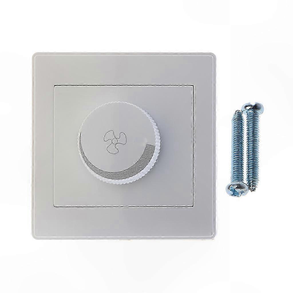 Einpoliger Drehdimmer Für Ventilatoren, Drehzahlregelung Per Drehregler, Ein/aus, Wandschalter Für Den Haushalt, Einfaches Gehäuse