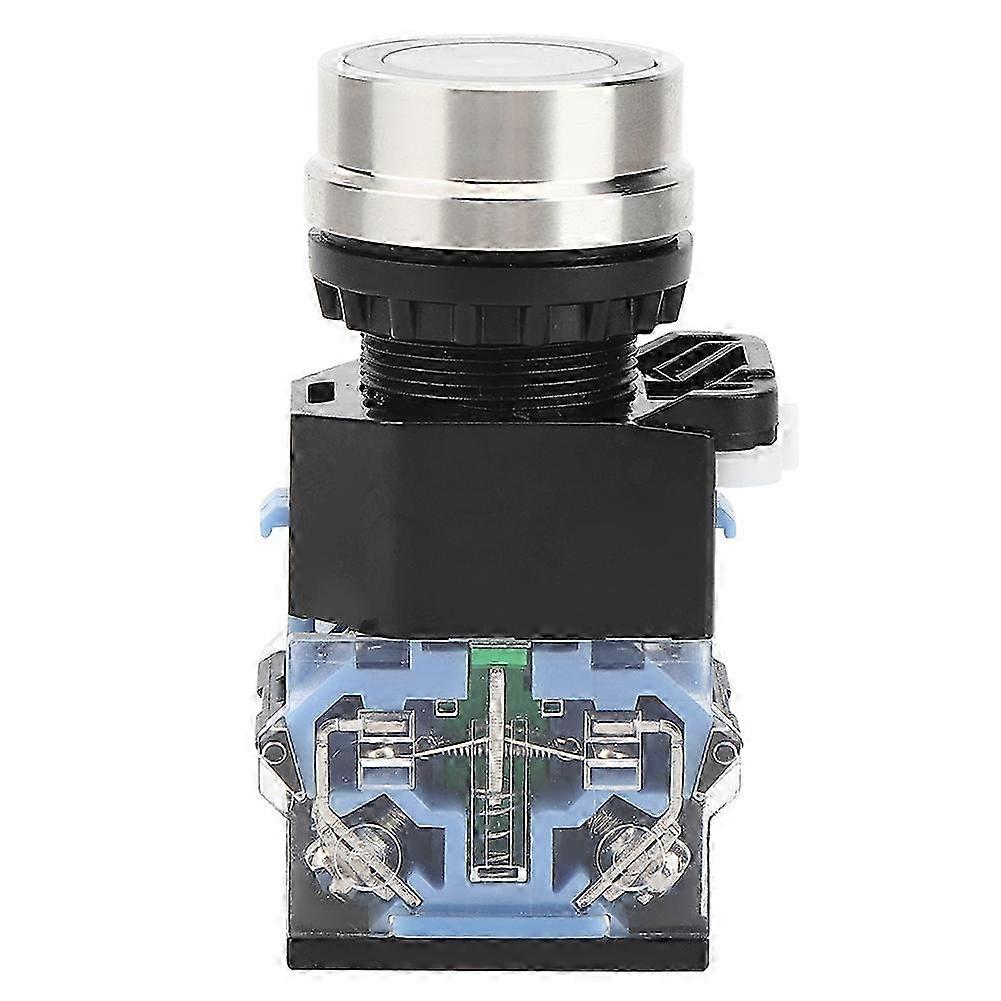 Gq38 Drucktaster Ohne Kontrollleuchte, 22-mm-industrie-reset-schalter, Ac/dc12v-steuerkomponente, Steuergerät Für Schalttafel, Momentan-stopp-taster, Robustes Ersatzteil.