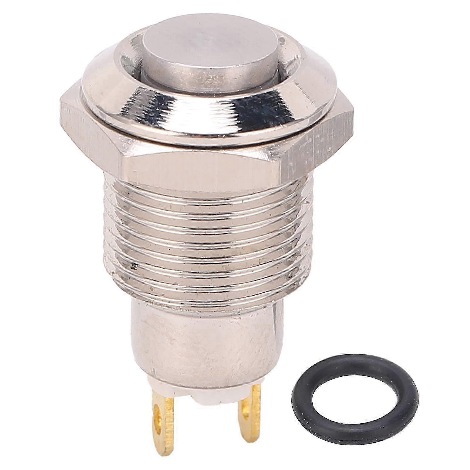 Wasserdichter, Kurzzeitig Betätigbarer Drucktaster Aus Metall, 10 Mm Hoher Runder Kopf, 3-v-ein-/ausschalter Für Sanftanlauf