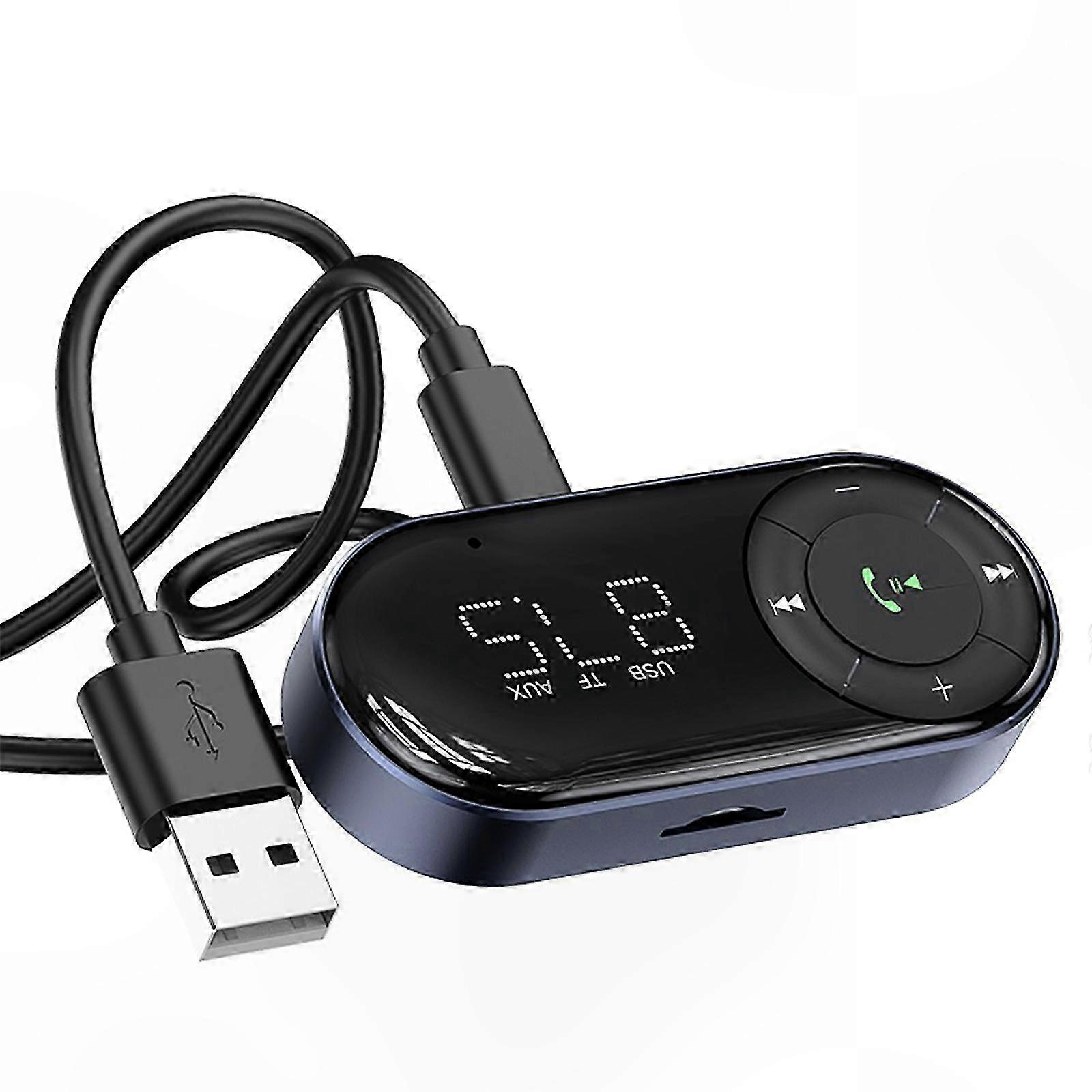 Bluetooth-autoempfänger, Freisprecheinrichtung, Kabelloser Aux-adapter Für Hifi-anlagen, Kopfhörer, Ohrhörer, Anrufe