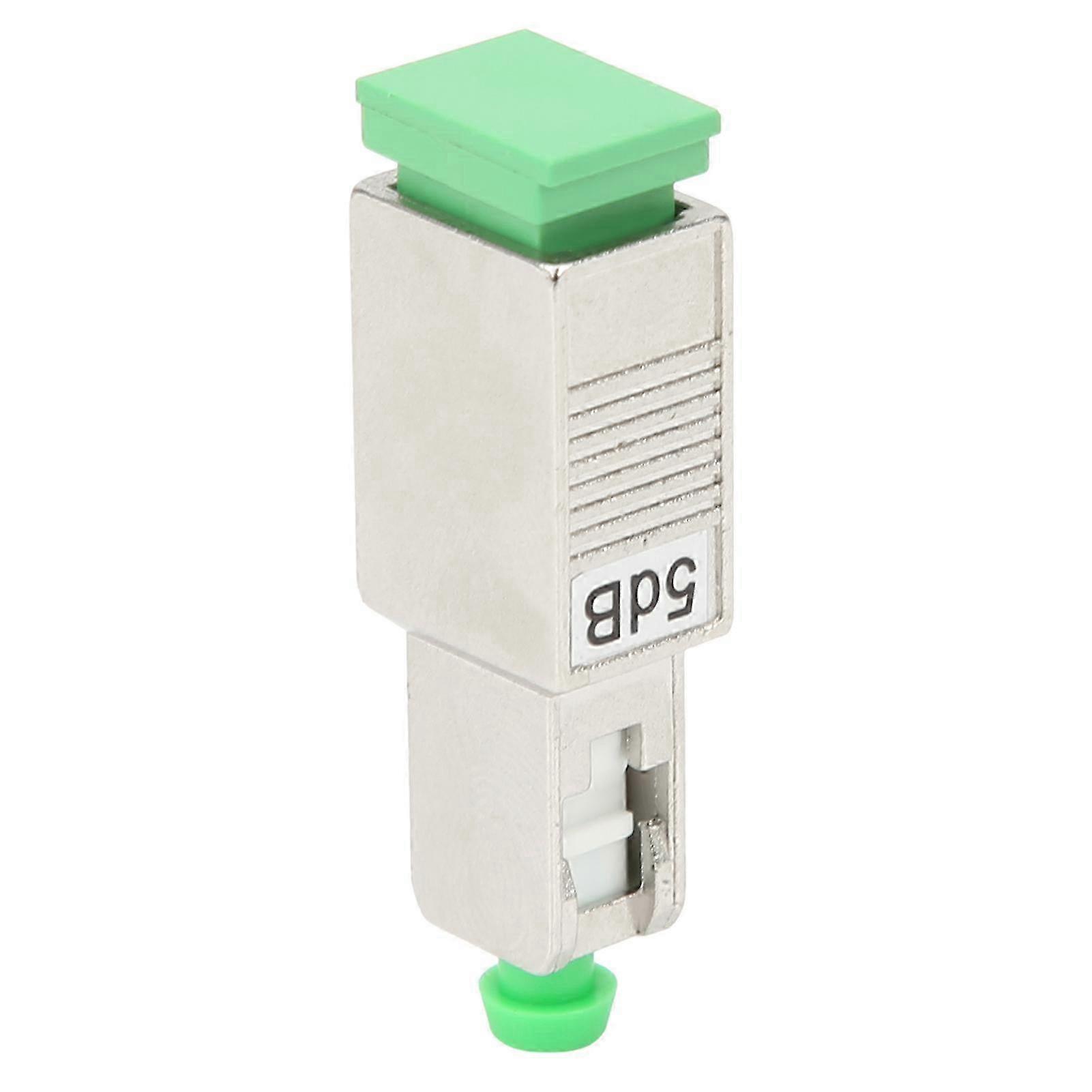 Sc/apc-adapterstecker Für Glasfaser (weiblich Und Männlich), 5db-dämpfungsglied Mit Flansch, Zwei Stecker, Für Ftth-netzwerke, Geringe Dämpfung, Robust.