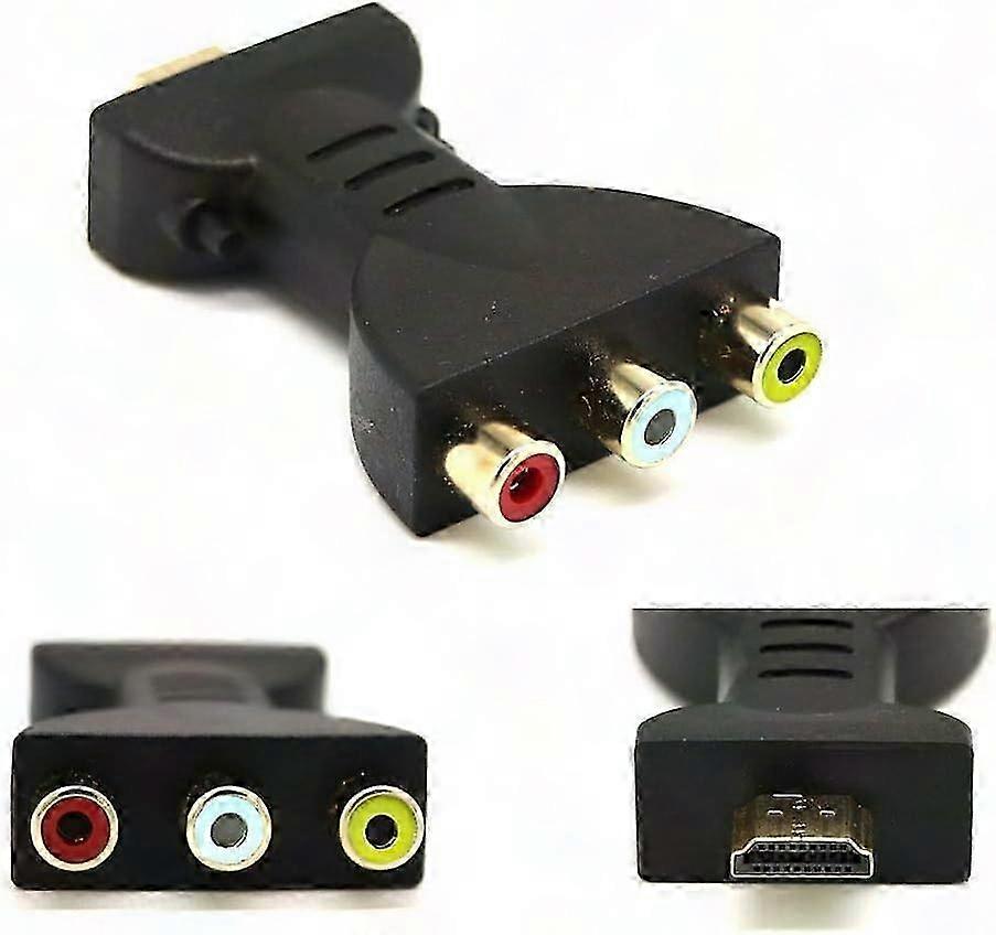 Hdmi-stecker Auf 3 Rca-buchsen Av-adapter Videokonverter Für Fernseher, Audio-video-kabel