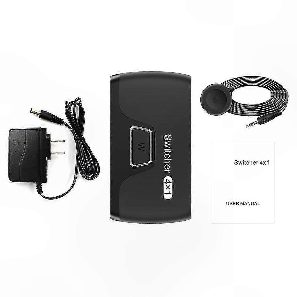 Hdmi-umschalter Mit 4 Eingängen Und 1 Ausgang, 3,4 Gbit/s-videoumschalter, Adapter Mit 2 Modi, Unterstützt 4k, 3d Und Hd1080p