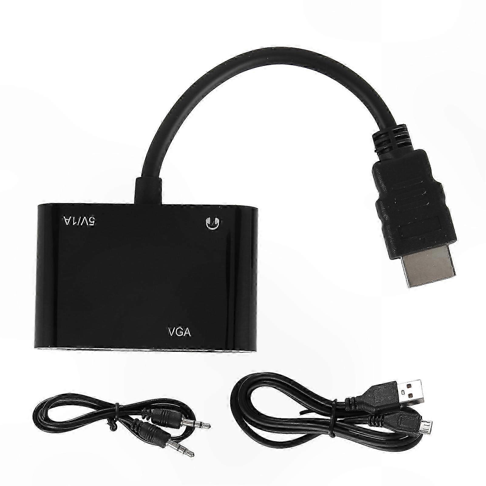 Vga-zu-hdmi-adapter Für Pc, Laptop, Desktop-pc, 1080p-hdtv-multimedia-konverter, Kompatibel Mit Mehreren Geräten