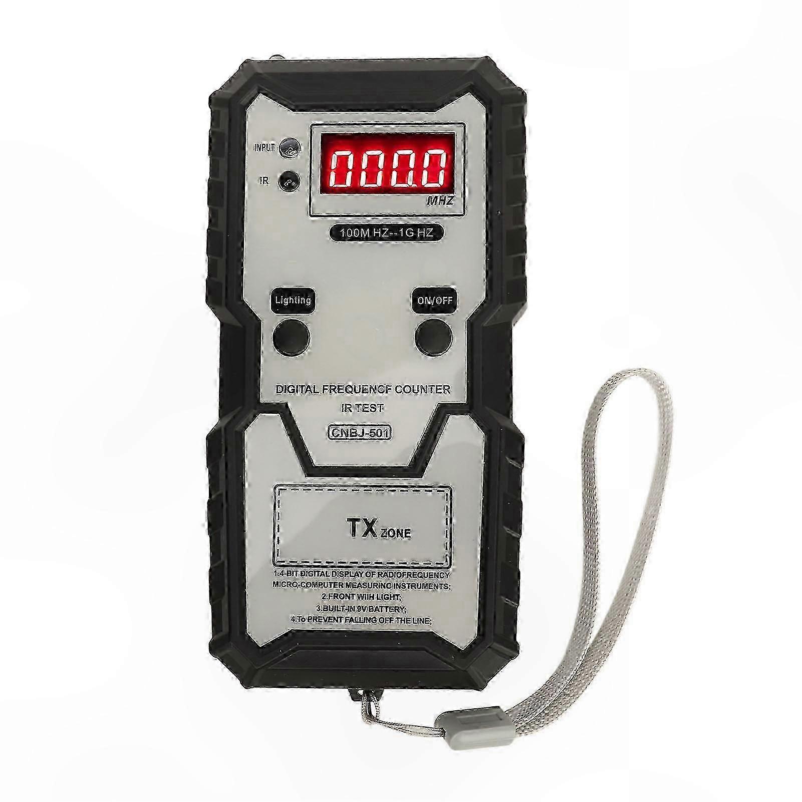 Digitaler Infrarot-frequenzdetektor 100 Mhz Bis 1 Ghz, Hochpräzises Display, Signalprüfer Für Autofernbedienungen, Tragbares Diagnosegerät.
