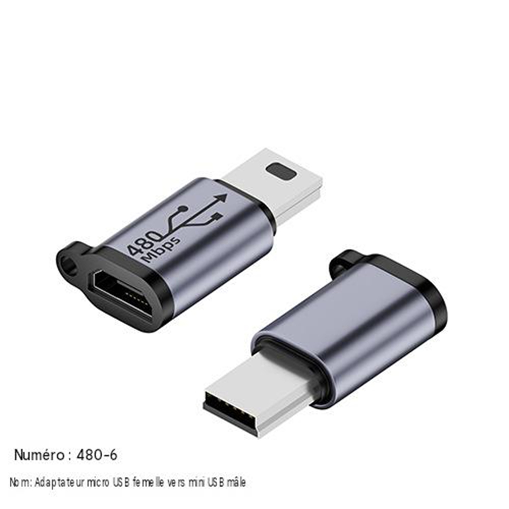 Micro-usb-buchse Auf Mini-usb-stecker-adapter, Anschlusskonverter Für Elektronische Geräte, Kompaktes Konvertierungskabel Für Gps, Kameras Und Digitales Zubehör