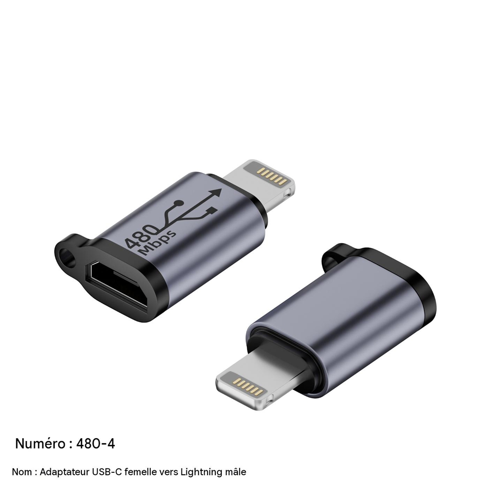 Micro-usb-buchse Auf Lightning-stecker-adapter, Lade- Und Synchronisierungskonverter Für Iphones, Kompakter, Tragbarer Anschluss Mit Hoher Kompatibilität