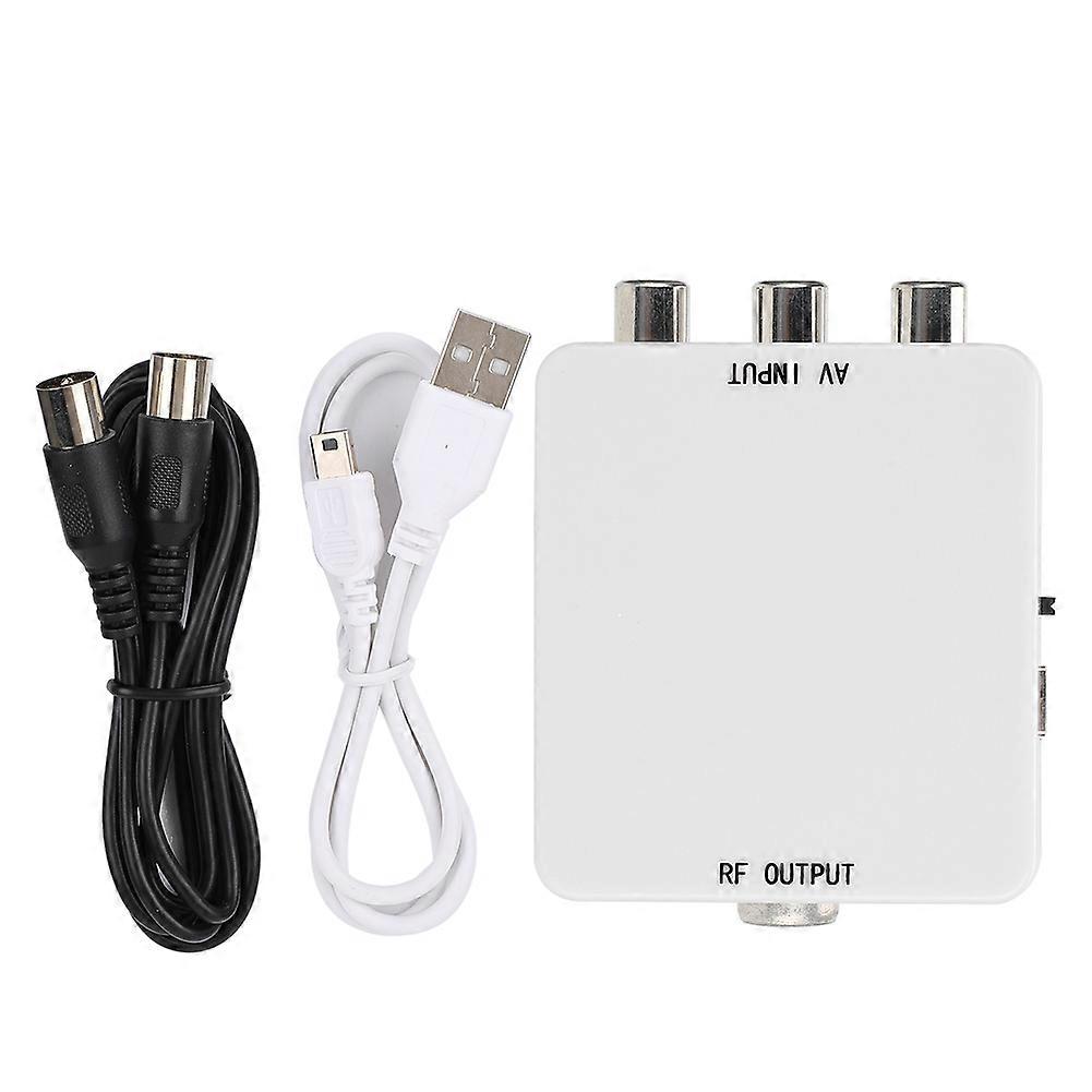 Mini-av-zu-rf-videokonverter, Treiberloser Adapter, 67,25-mhz-zu-61,25-mhz-tv-signalumschalter, Tv-box