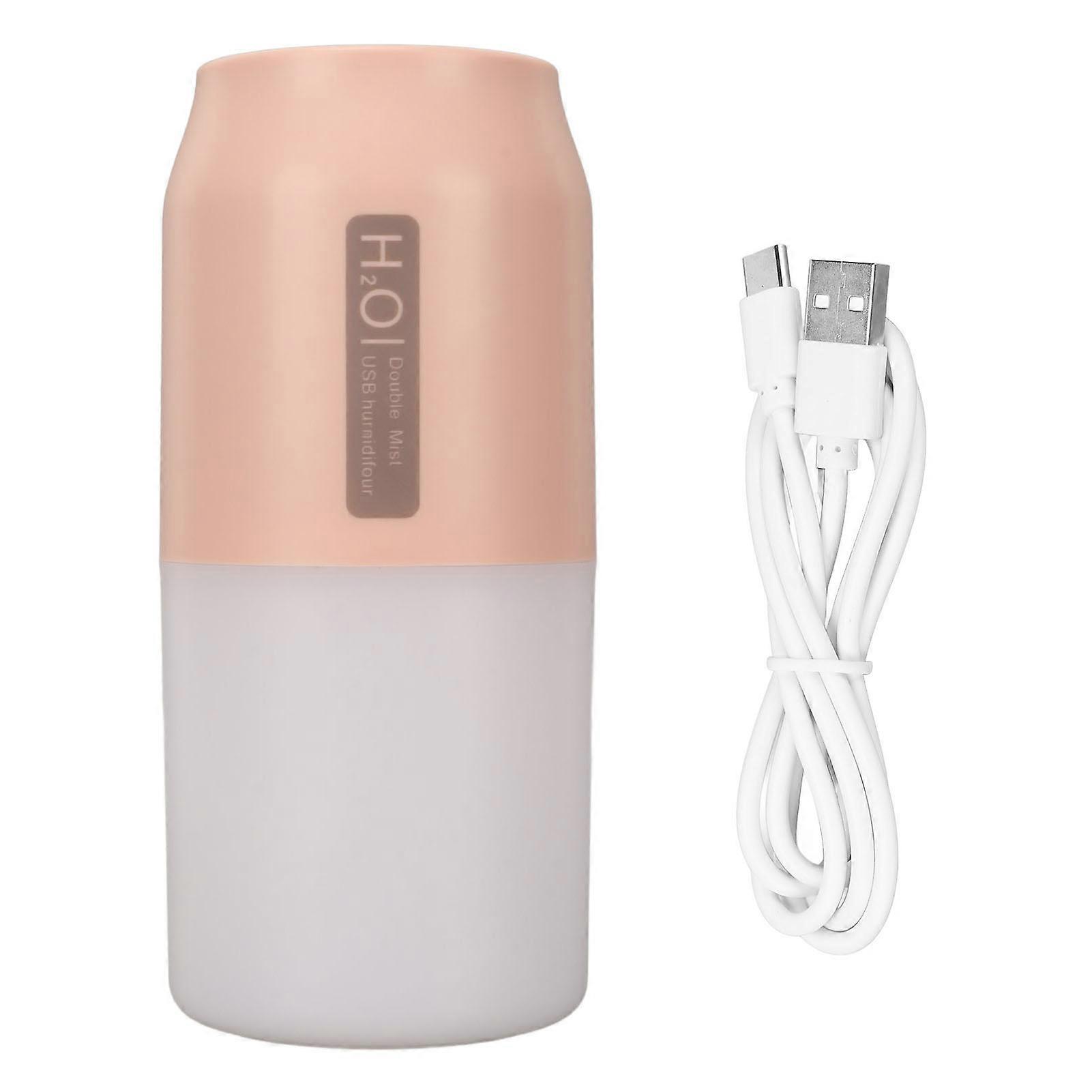 Mini-luftbefeuchter Mit Usb-anschluss (280 Ml), Leise (10 Db), 2 Nebelstufen, Nachtlicht, Tragbar Für Zuhause, Büro Und Reisen