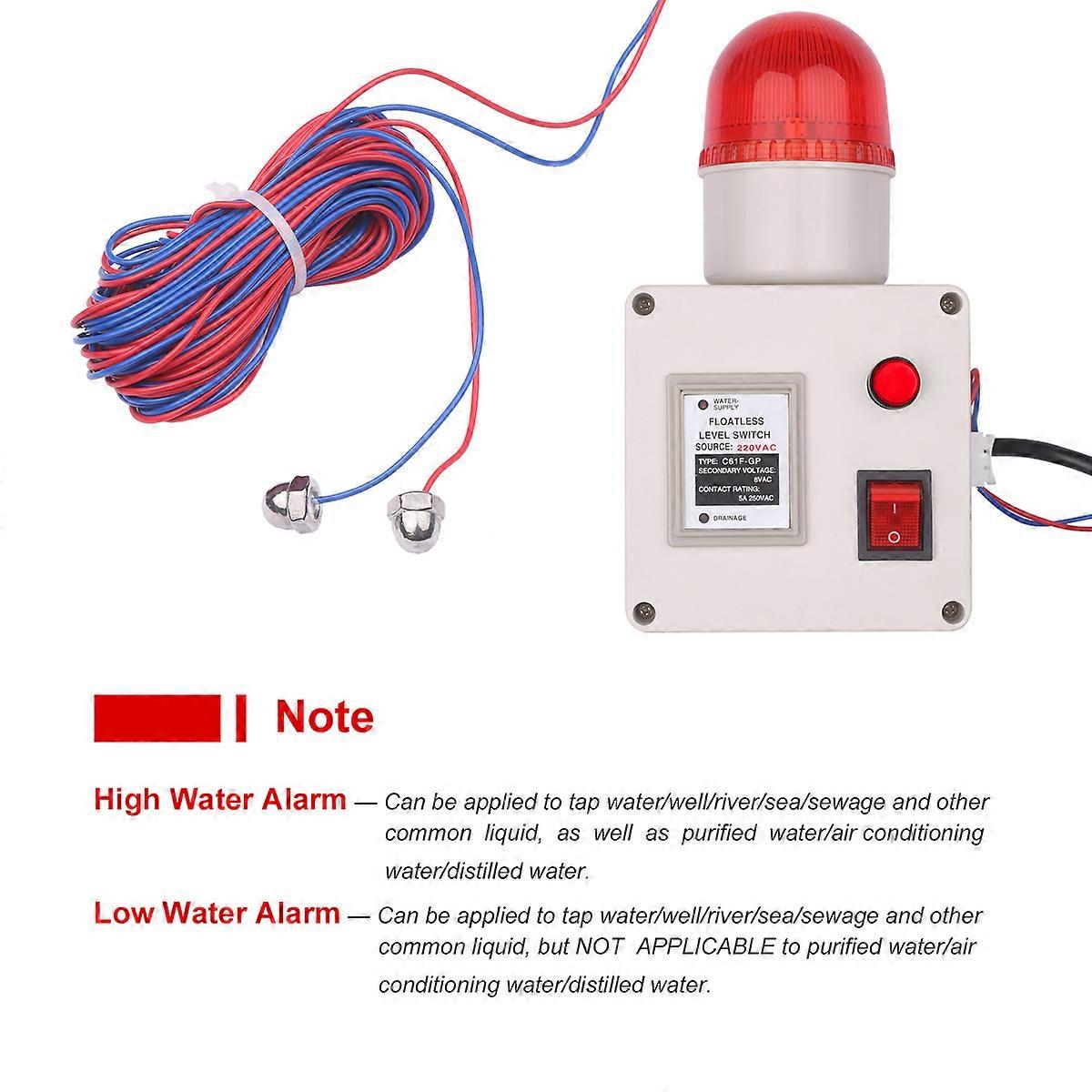 Wasserstandsanzeigesensor Mit Warnung Bei Hohem Oder Niedrigem Wasserstand Und Stummem Schalter